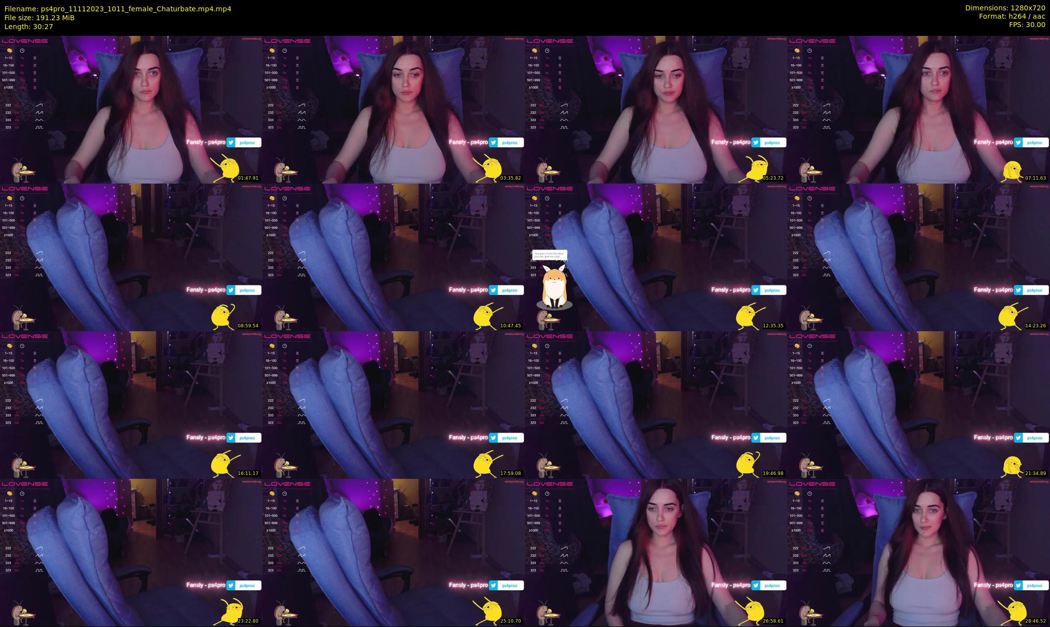 ps4pro — 31 minute Chaturbate female cam show recording, 720p, Nov 11, 2023