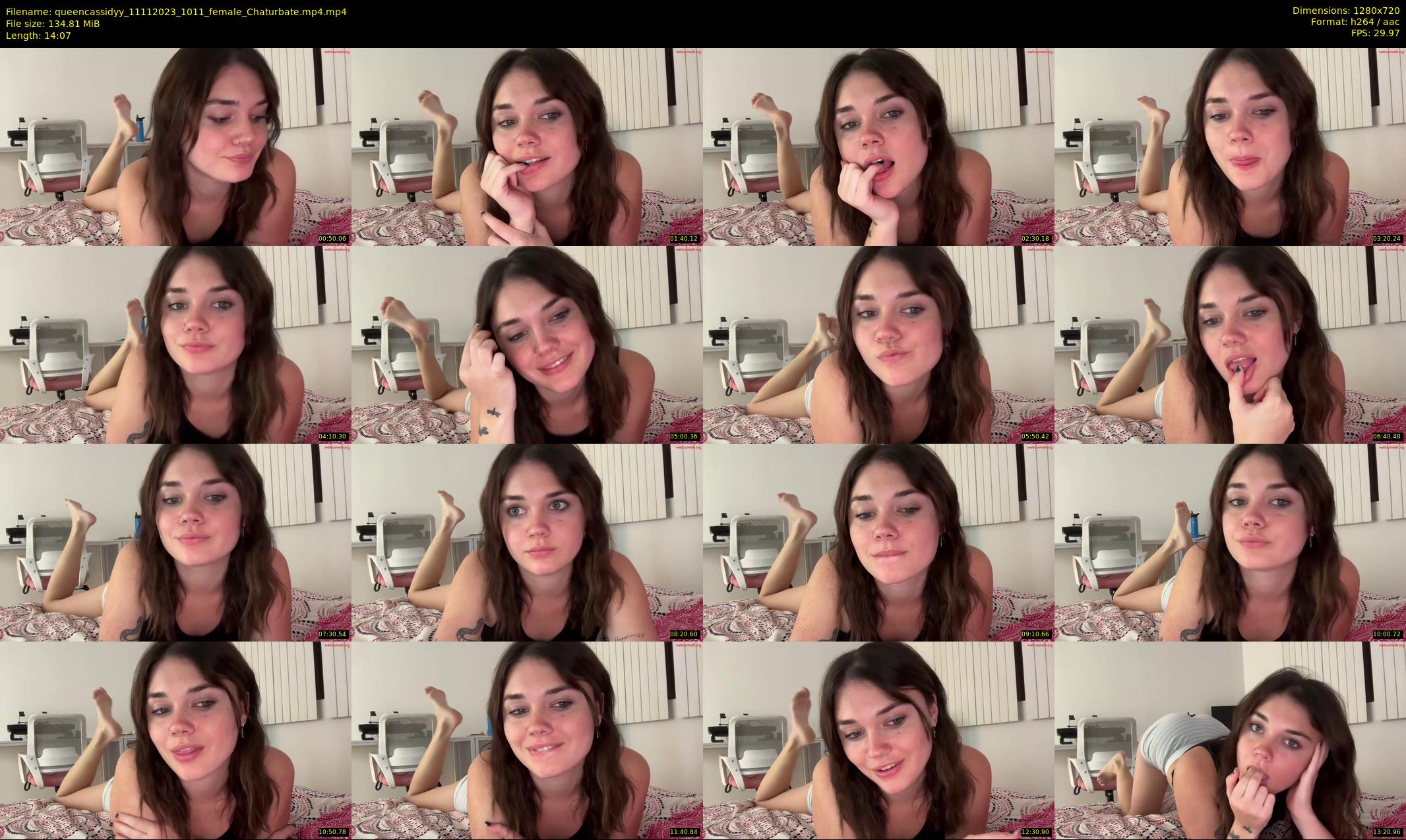 queencassidyy — 15 minute Chaturbate female cam show recording, 720p, Nov 11, 2023