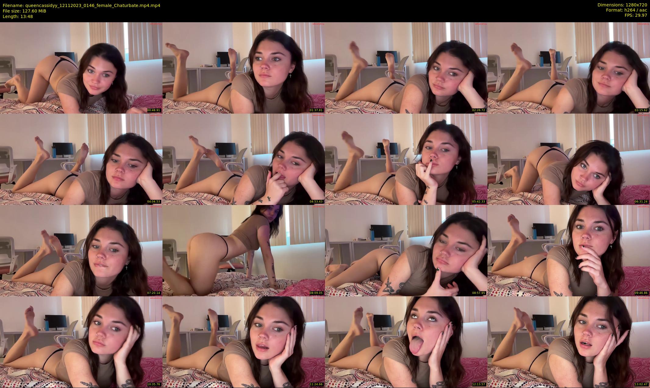 queencassidyy — 14 minute Chaturbate female cam show recording, 720p, Nov 12, 2023