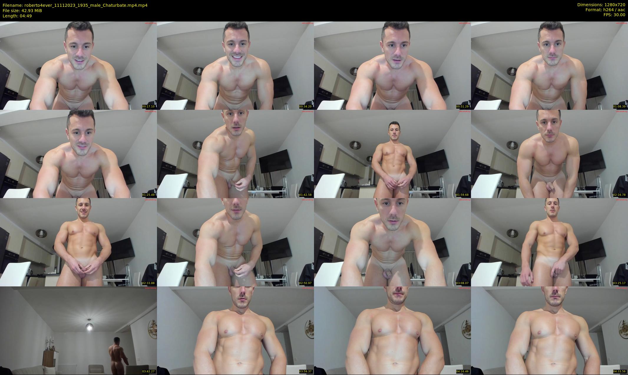 roberto4ever — 5 minute Chaturbate male cam show recording, 720p, Nov 11, 2023