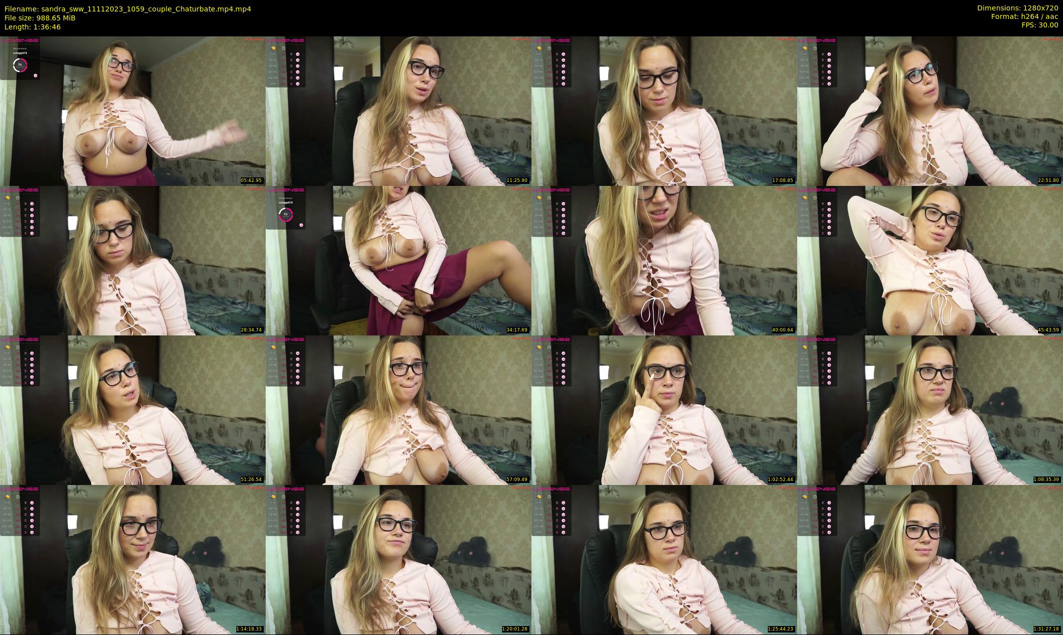 sandra_sww — 97 minute Chaturbate couple cam show recording, 720p, Nov 11, 2023