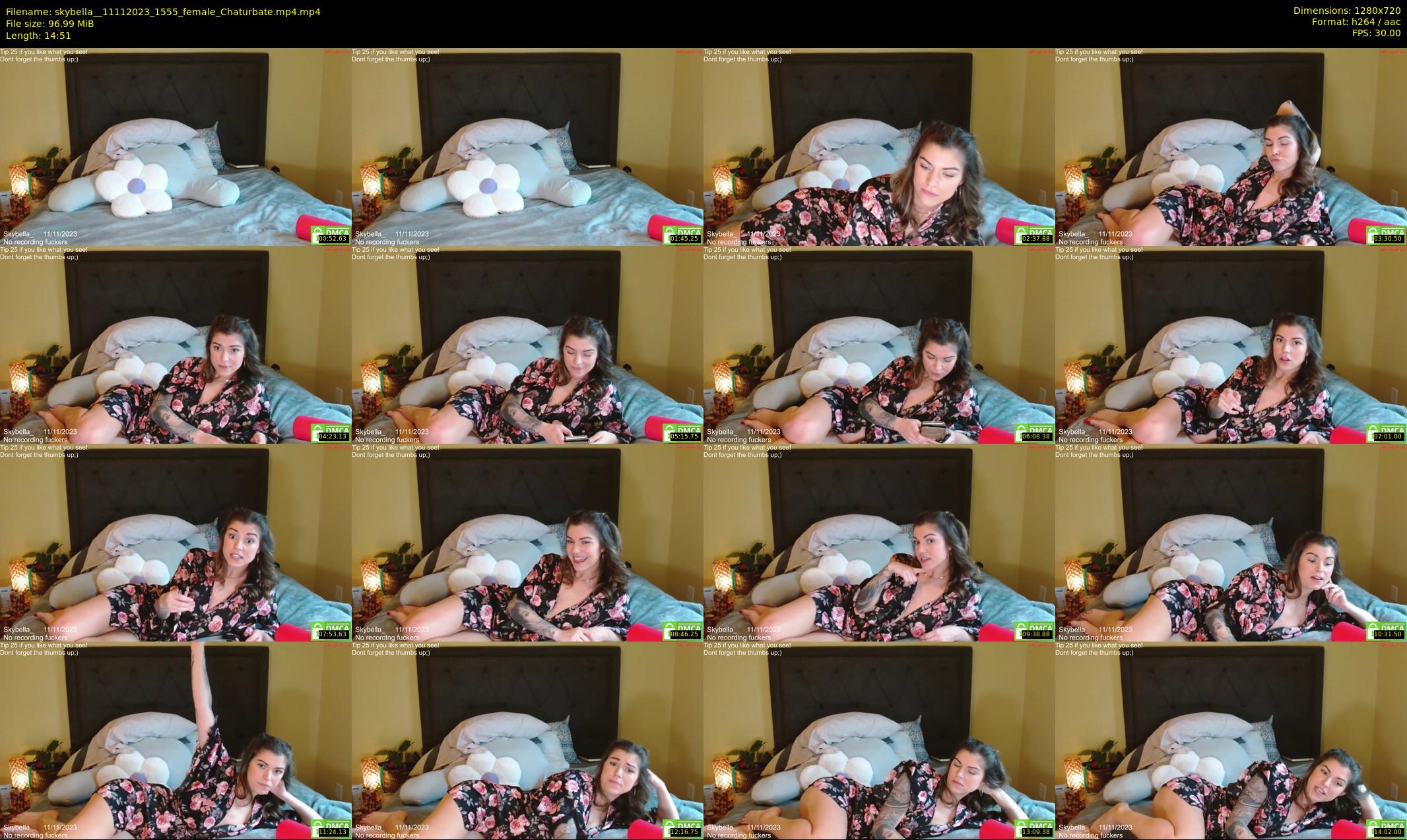 skybella_ — 15 minute Chaturbate female cam show recording, 720p, Nov 11, 2023