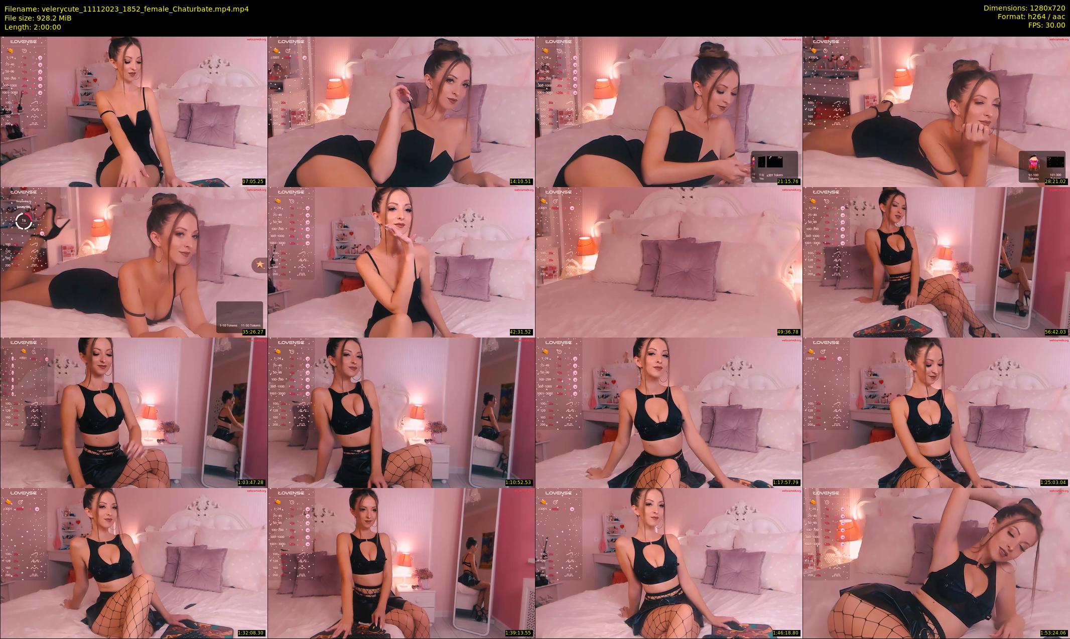 velerycute — 120 minute Chaturbate female cam show recording, 720p, Nov 11, 2023