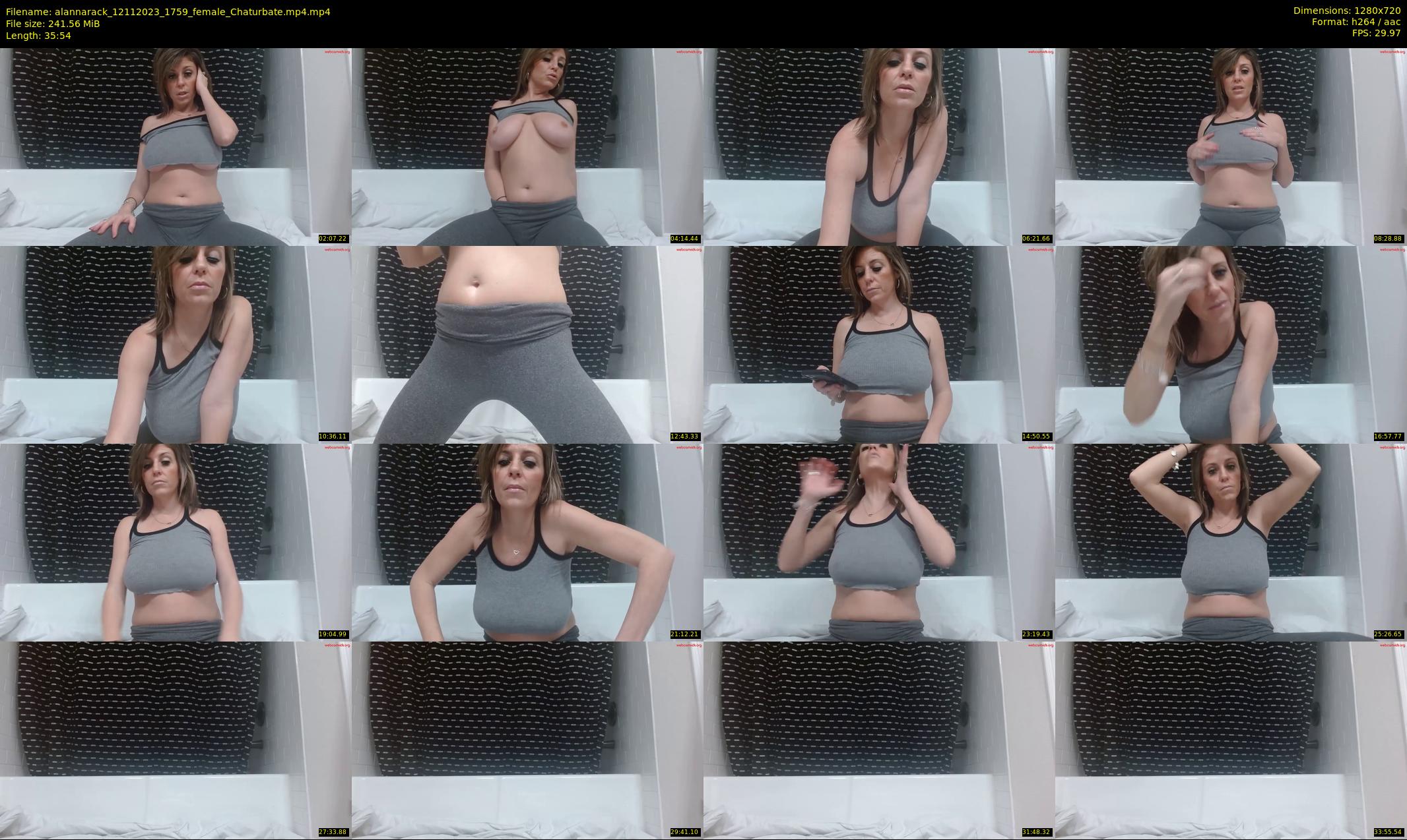 alannarack — 36 minute Chaturbate female cam show recording, 720p, Nov 12, 2023