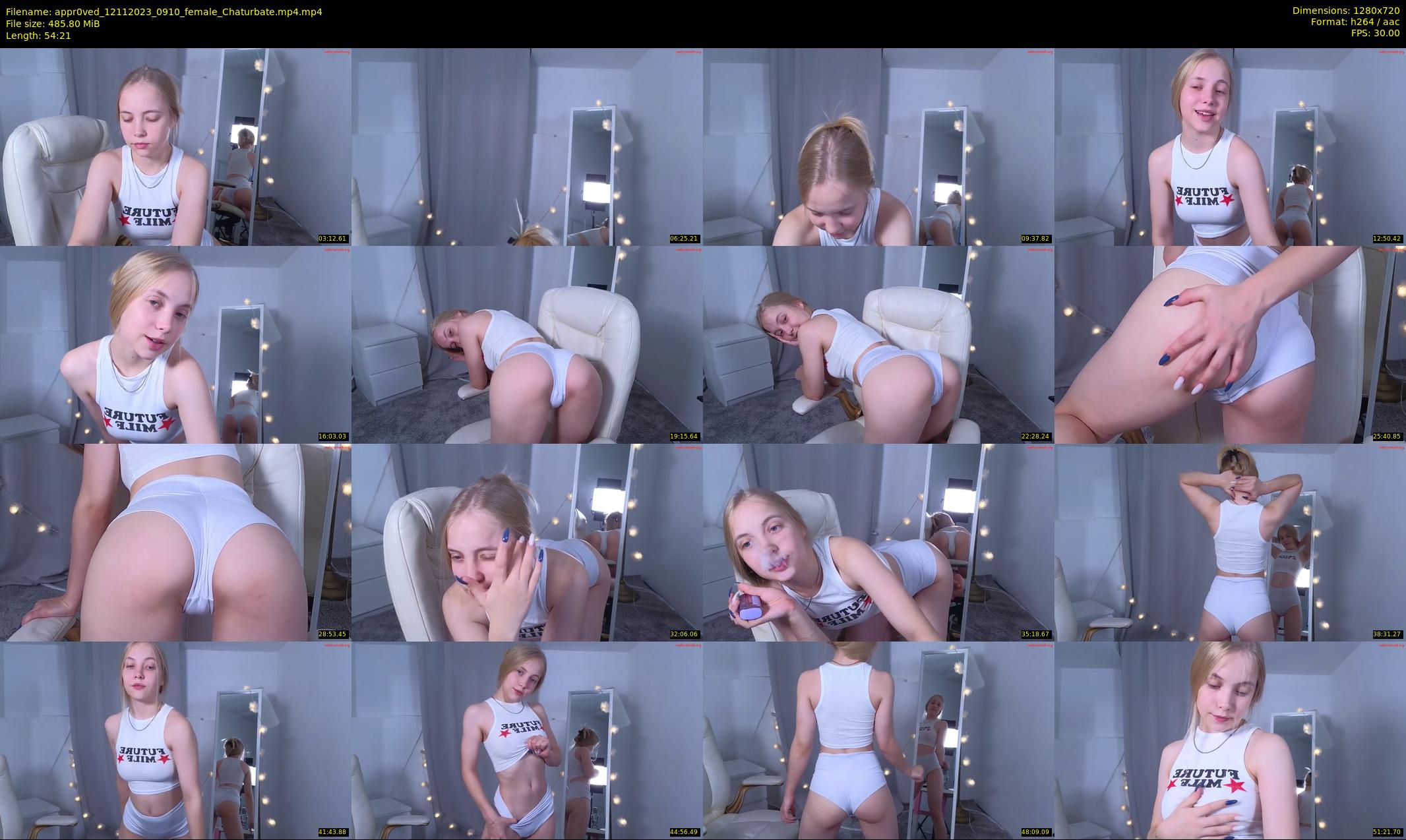 appr0ved — 55 minute Chaturbate female cam show recording, 720p, Nov 12, 2023
