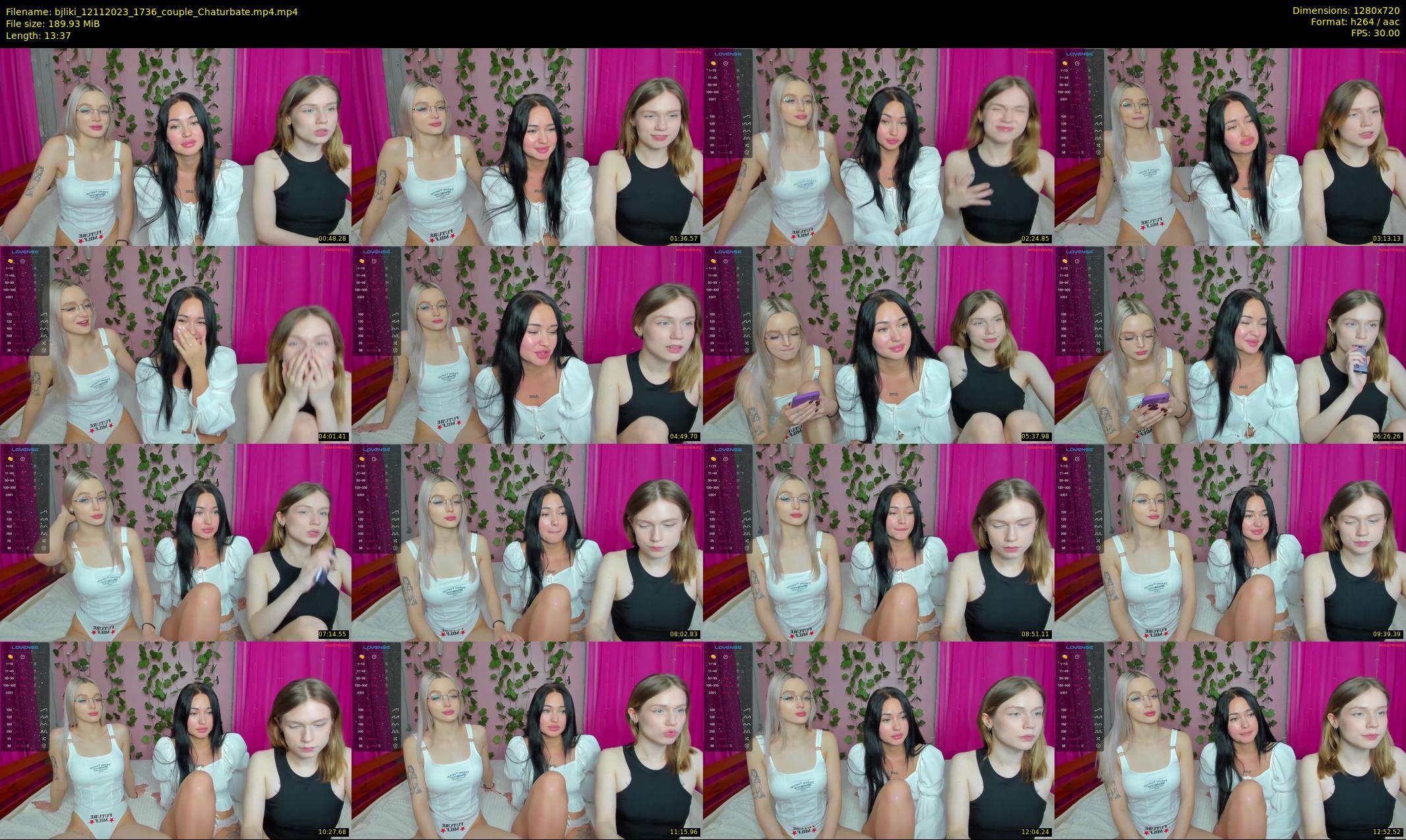 bjliki — 14 minute Chaturbate couple cam show recording, 720p, Nov 12, 2023