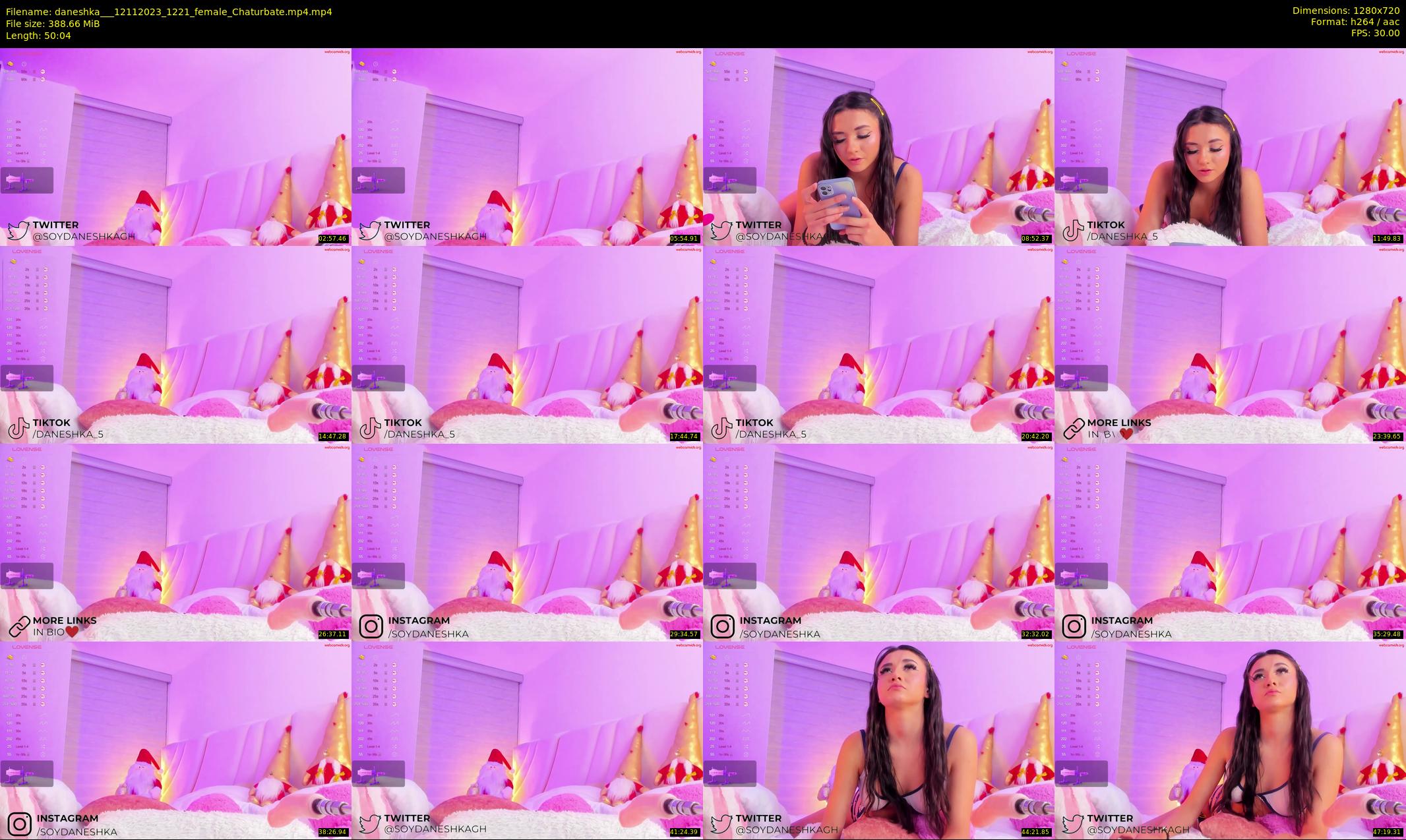 daneshka__ — 51 minute Chaturbate female cam show recording, 720p, Nov 12, 2023