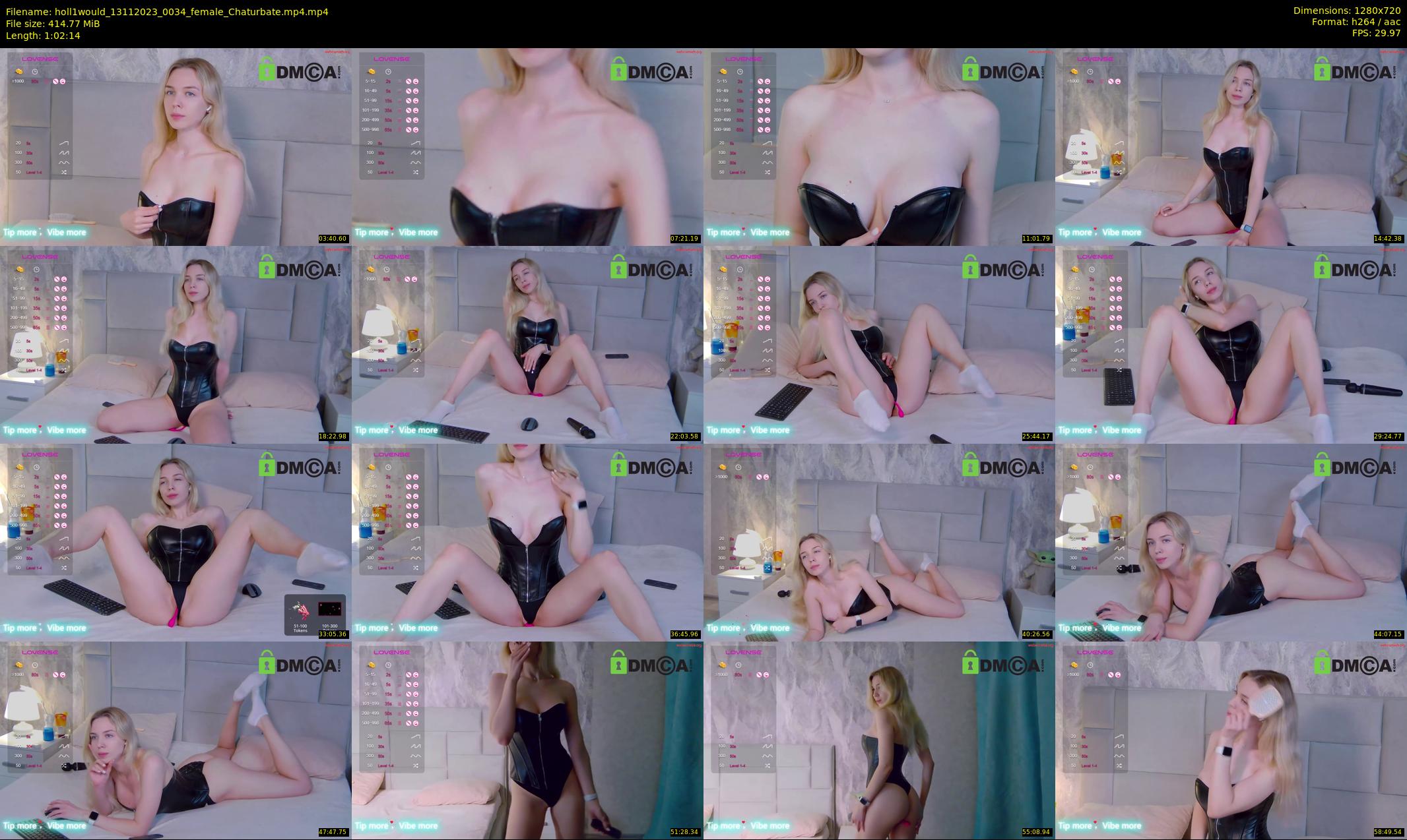 holl1would — 63 minute Chaturbate female cam show recording, 720p, Nov 13, 2023
