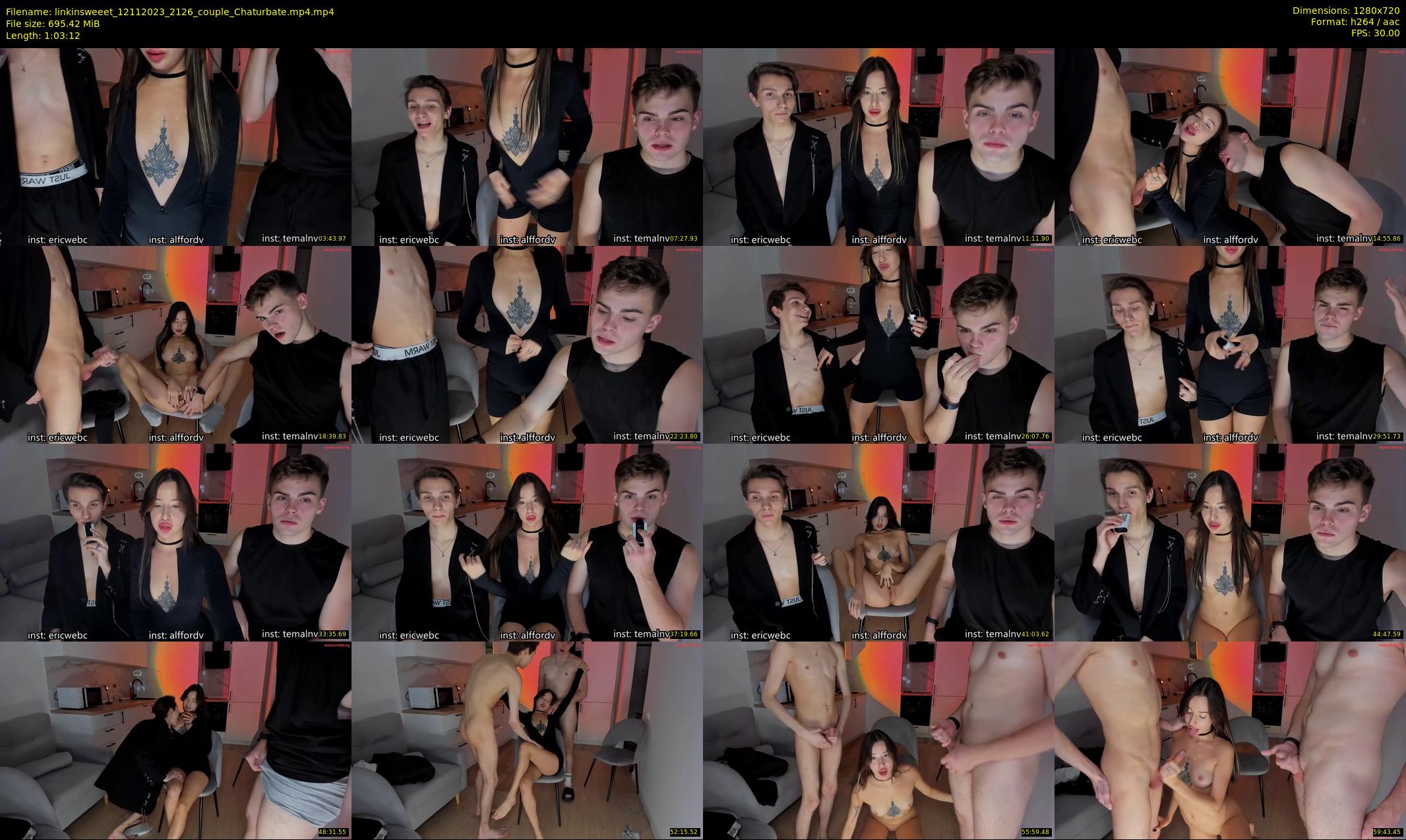 linkinsweeet — 64 minute Chaturbate couple cam show recording, 720p, Nov 12, 2023