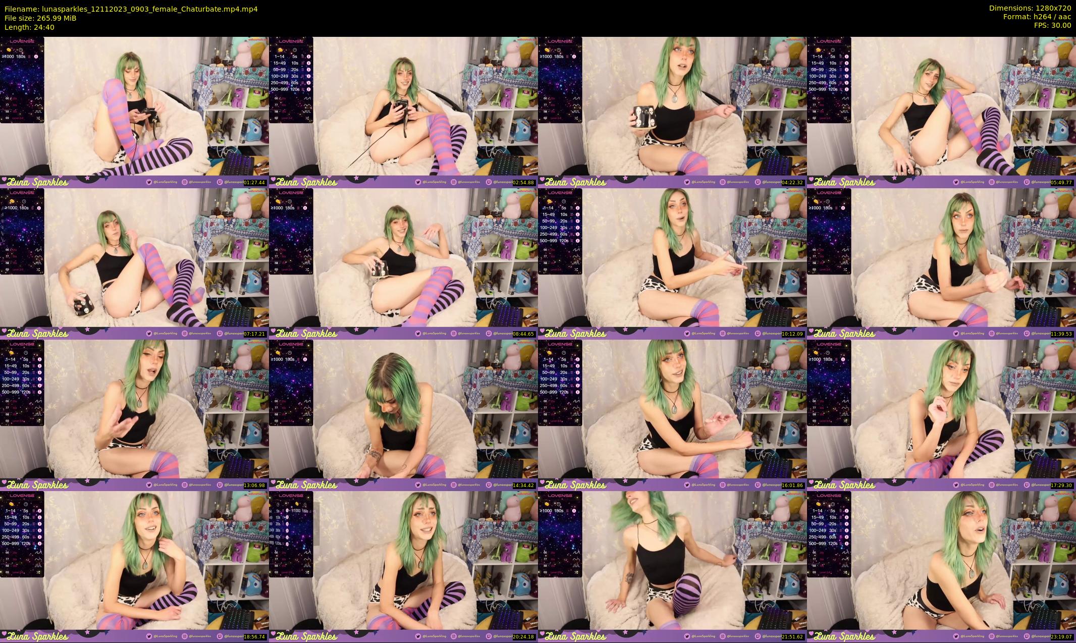 lunasparkles — 25 minute Chaturbate female cam show recording, 720p, Nov 12, 2023