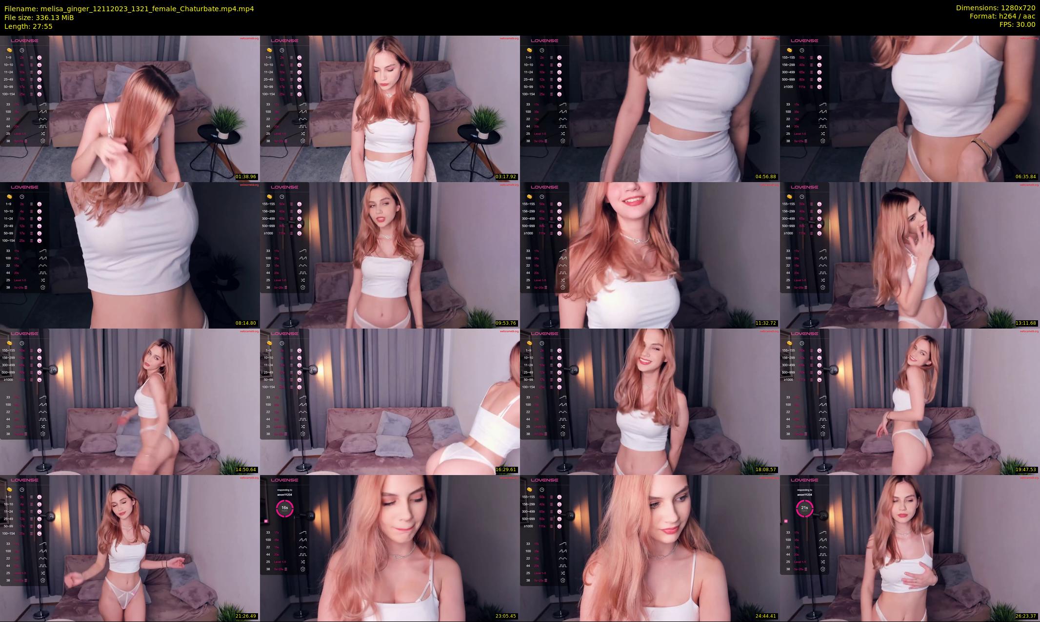 melisa_ginger — 28 minute Chaturbate female cam show recording, 720p, Nov 12, 2023