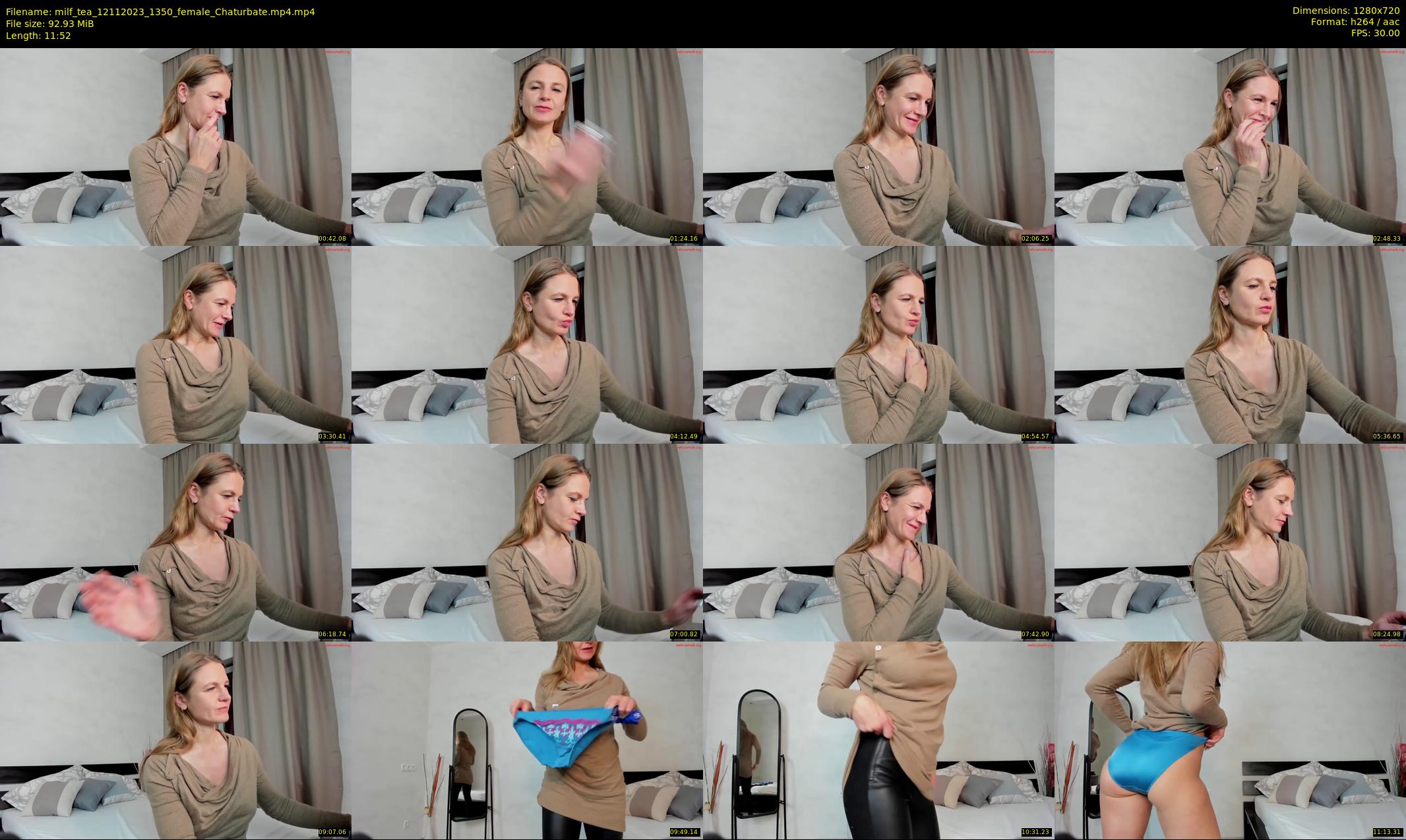 milf_tea — 12 minute Chaturbate female cam show recording, 720p, Nov 12, 2023