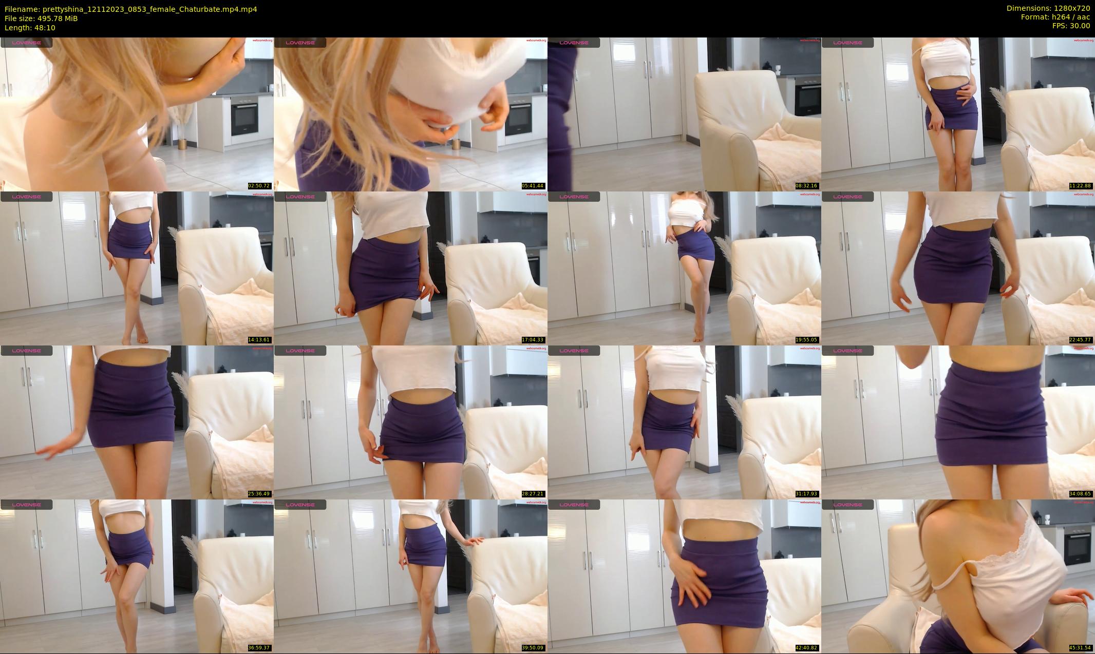 prettyshina — 49 minute Chaturbate female cam show recording, 720p, Nov 12, 2023