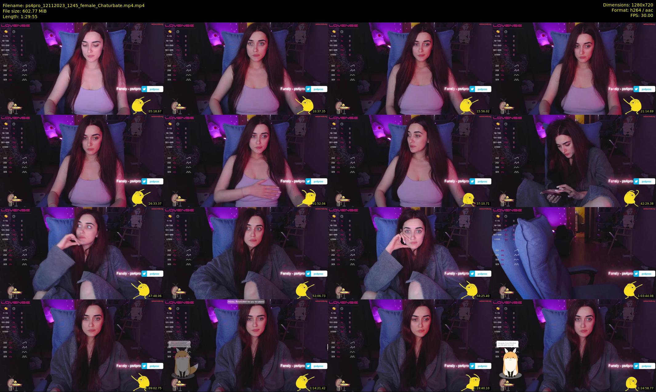 ps4pro — 90 minute Chaturbate female cam show recording, 720p, Nov 12, 2023