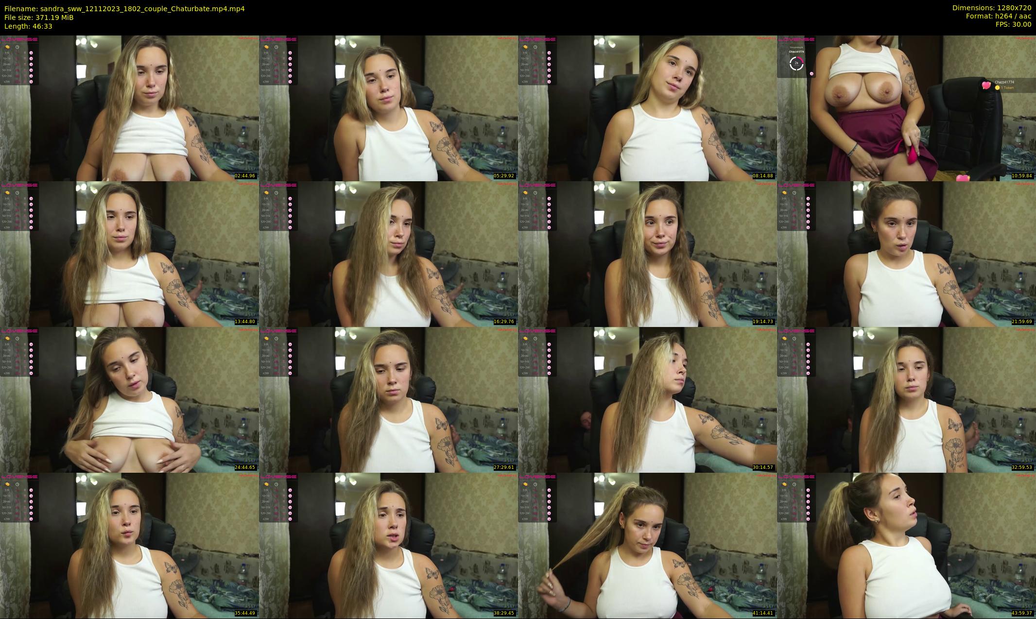 sandra_sww — 47 minute Chaturbate couple cam show recording, 720p, Nov 12, 2023