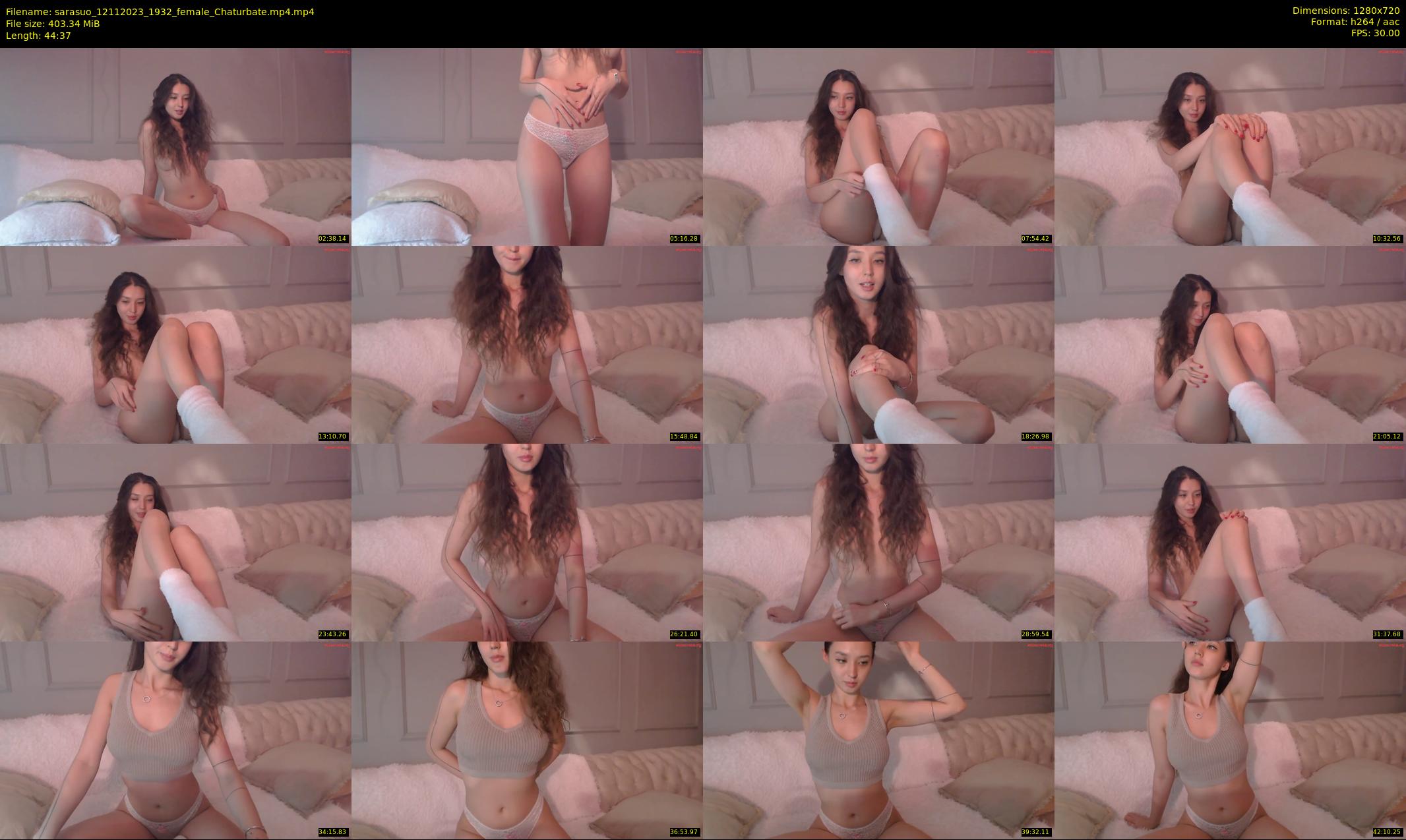 sarasuo — 45 minute Chaturbate female cam show recording, 720p, Nov 12, 2023