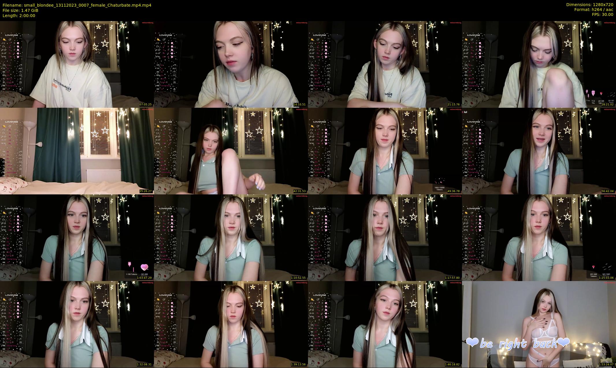 small_blondee — 120 minute Chaturbate female cam show recording, 720p, Nov 13, 2023