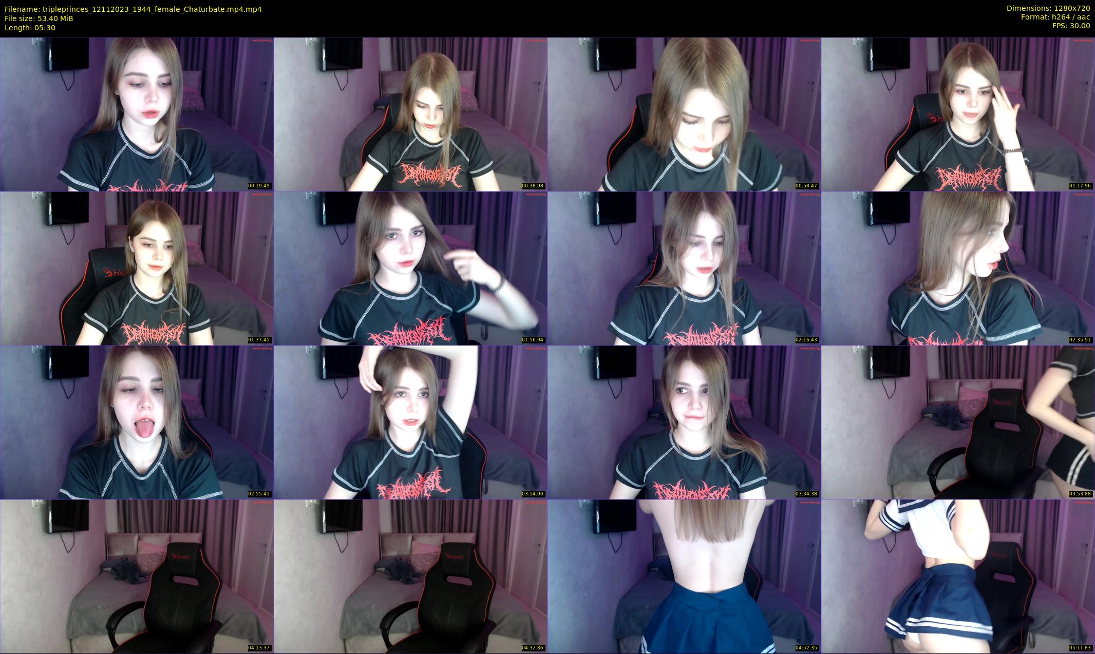 tripleprinces — 6 minute Chaturbate female cam show recording, 720p, Nov 12, 2023