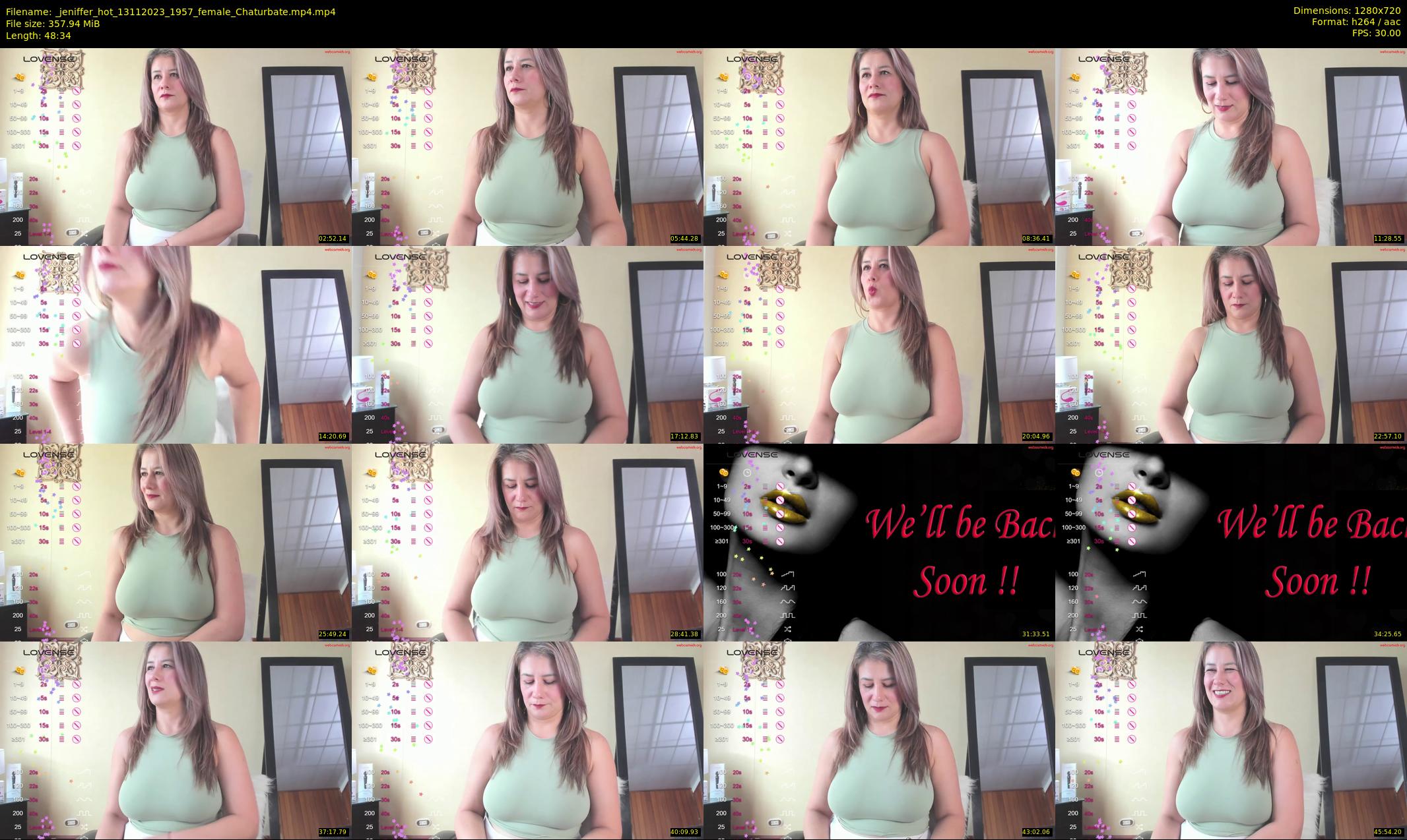 _jeniffer_hot — 49 minute Chaturbate female cam show recording, 720p, Nov 13, 2023