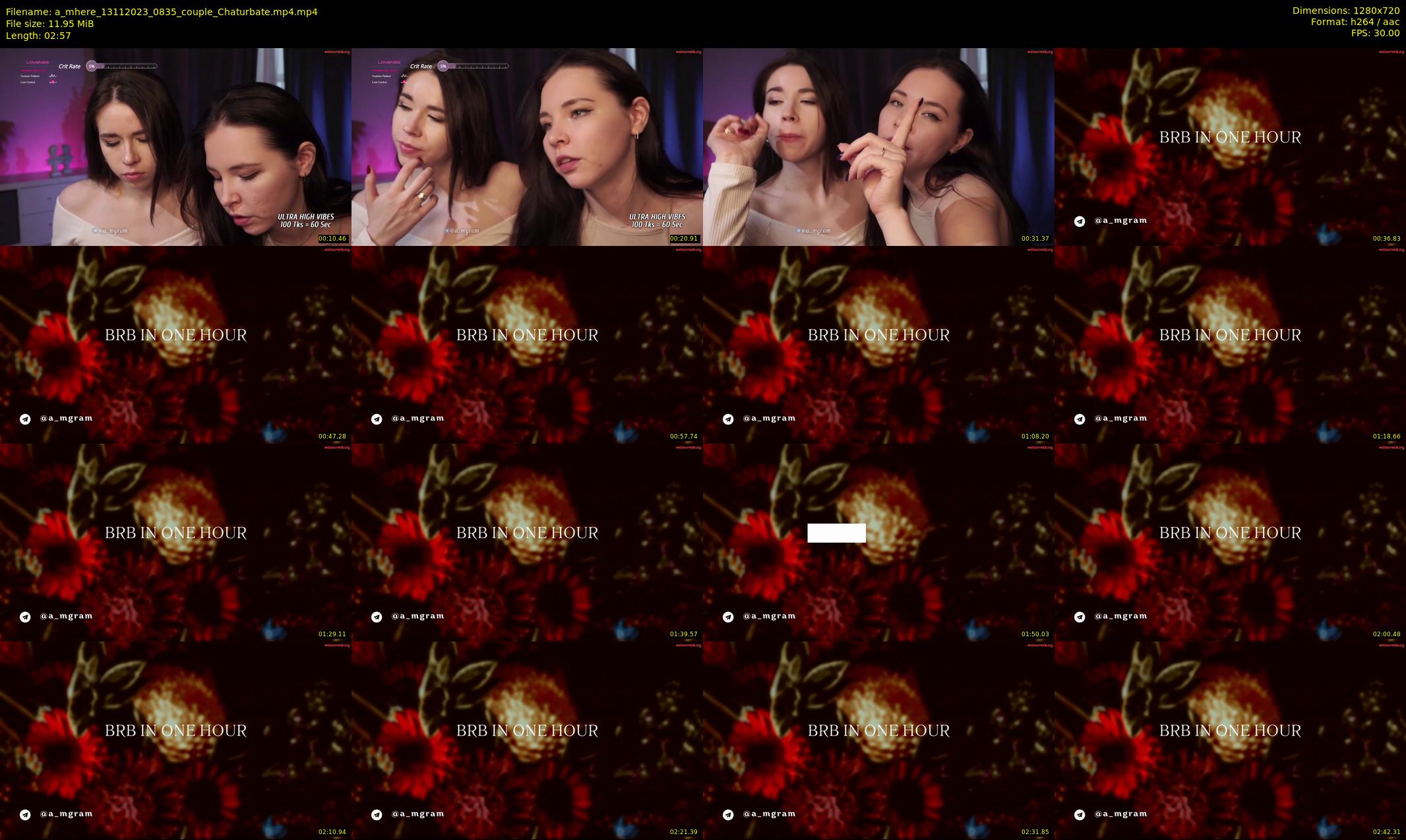 a_mhere — 3 minute Chaturbate couple cam show recording, 720p, Nov 13, 2023
