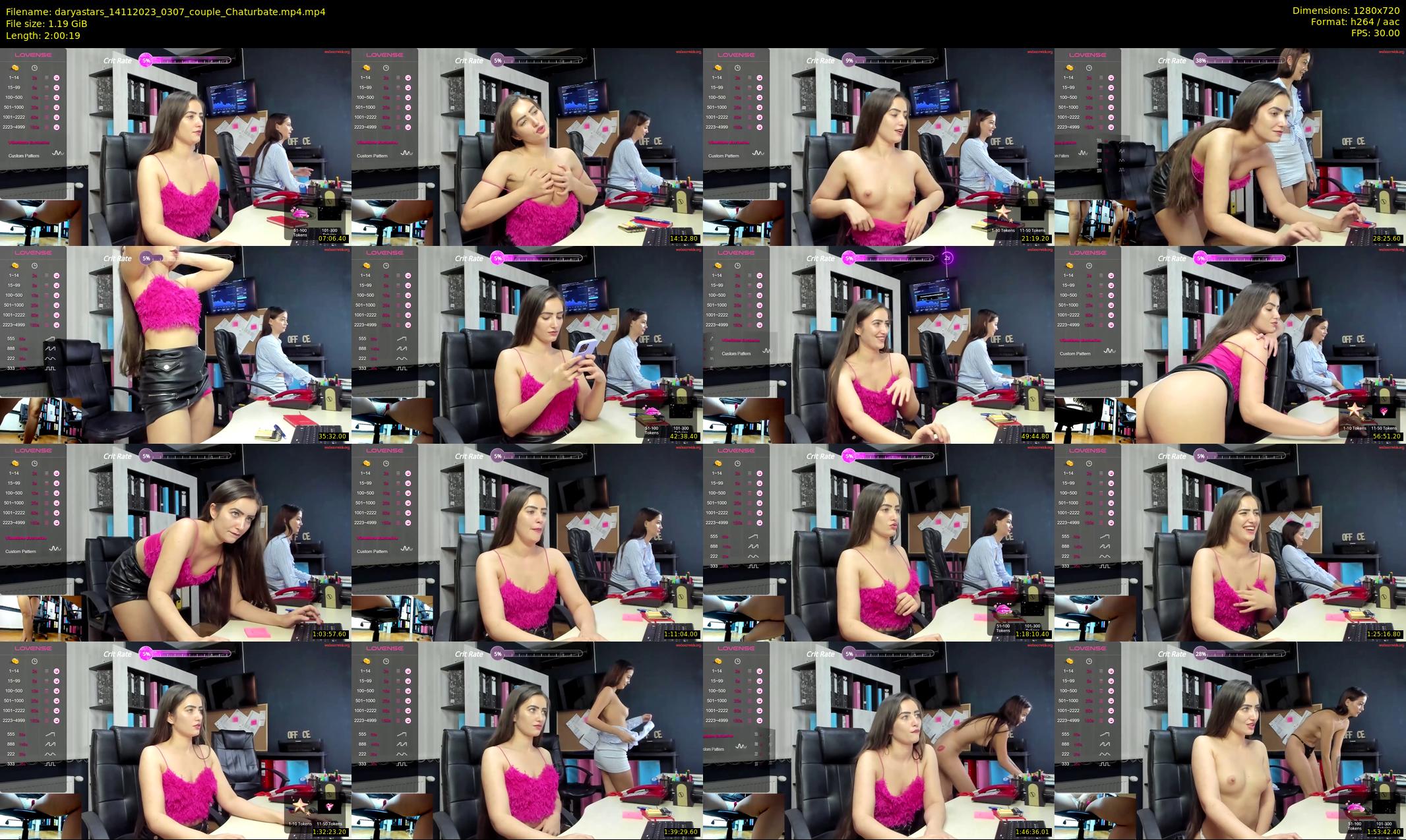 daryastars — 121 minute Chaturbate couple cam show recording, 720p, Nov 14, 2023