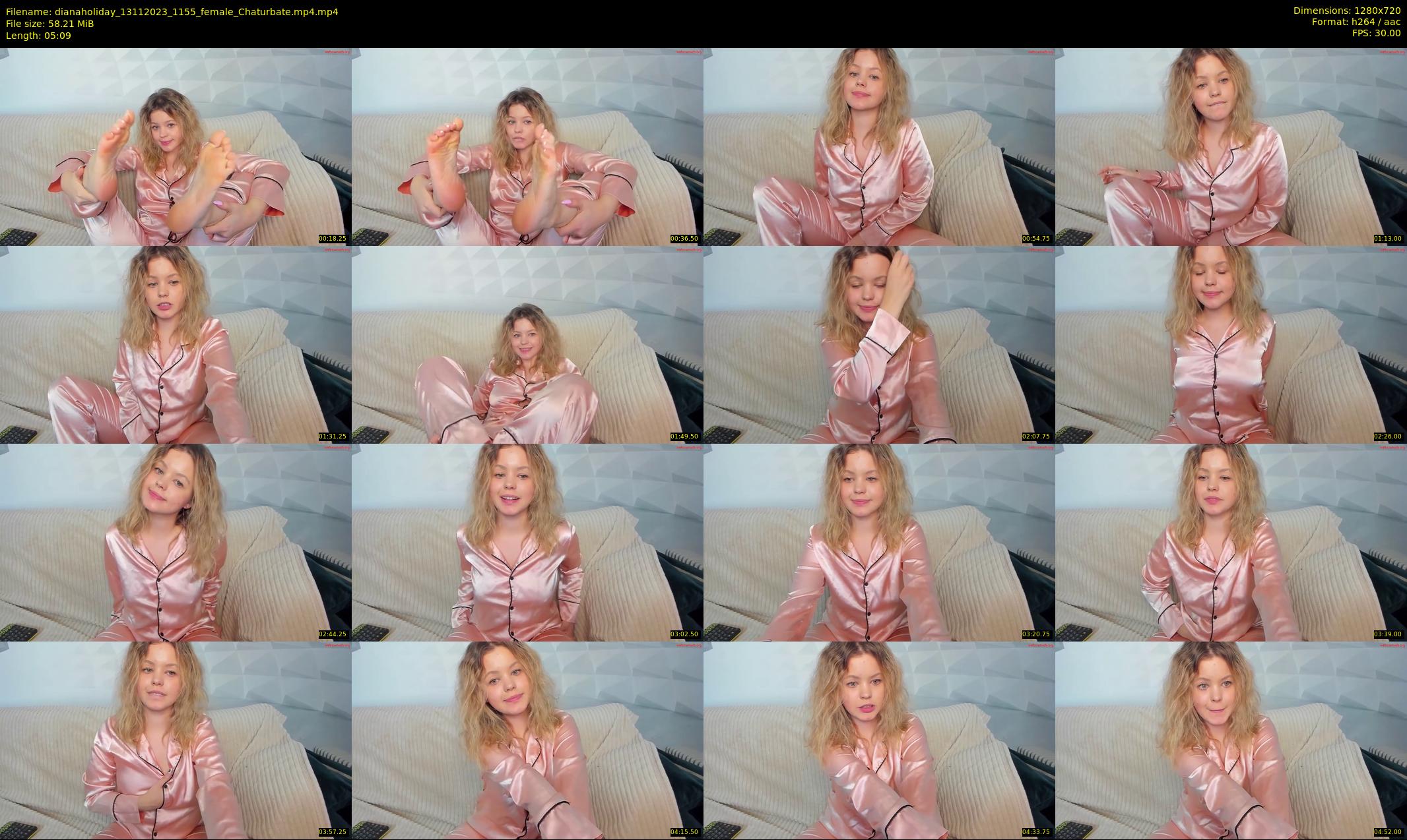 dianaholiday — 6 minute Chaturbate female cam show recording, 720p, Nov 13, 2023