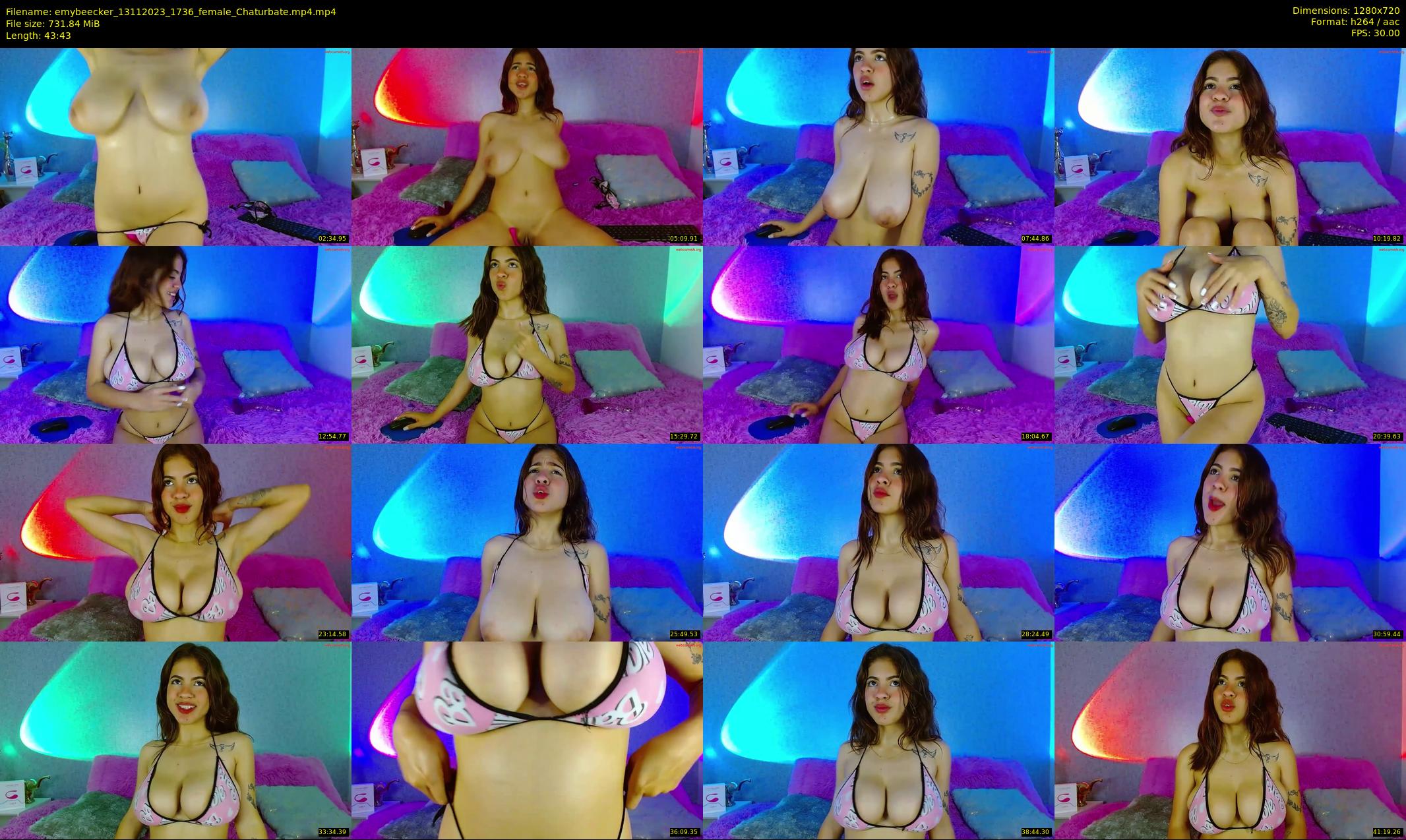 emybeecker — 44 minute Chaturbate female cam show recording, 720p, Nov 13, 2023