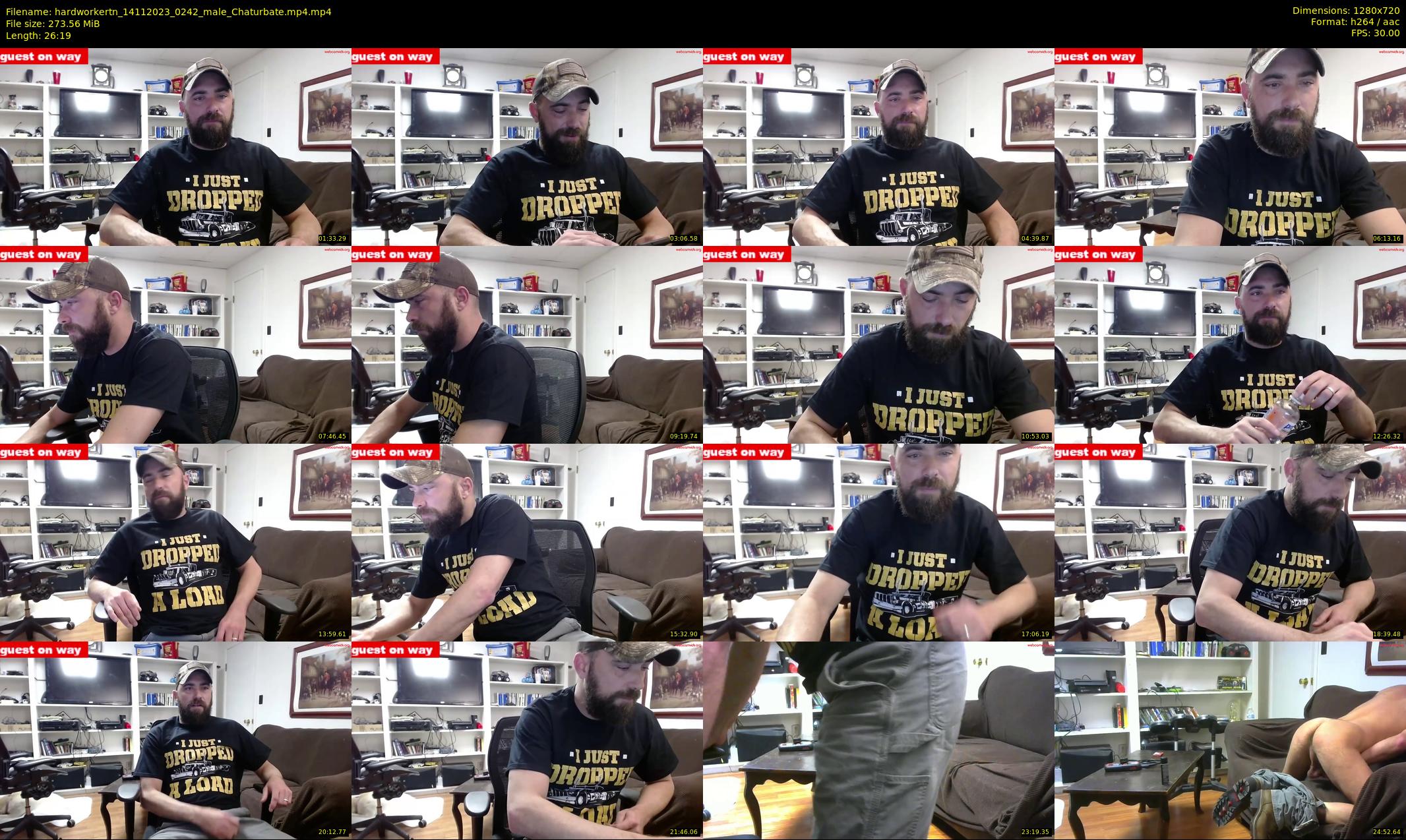 hardworkertn — 27 minute Chaturbate male cam show recording, 720p, Nov 14, 2023