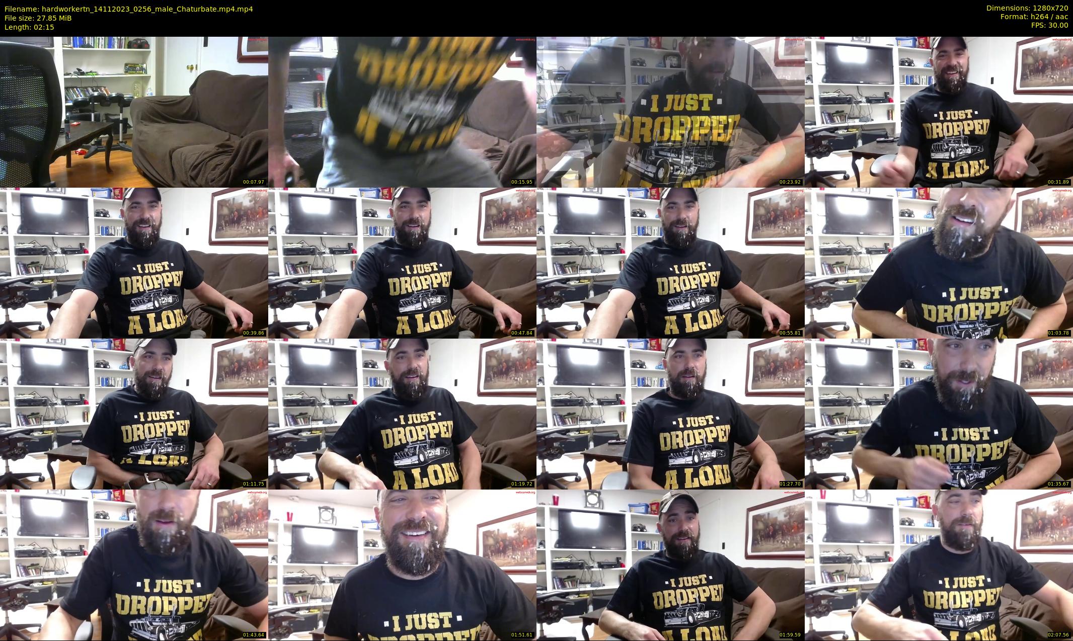 hardworkertn — 3 minute Chaturbate male cam show recording, 720p, Nov 14, 2023