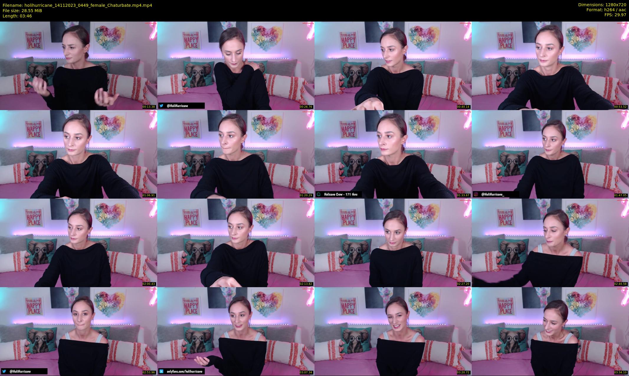 holihurricane — 4 minute Chaturbate female cam show recording, 720p, Nov 14, 2023