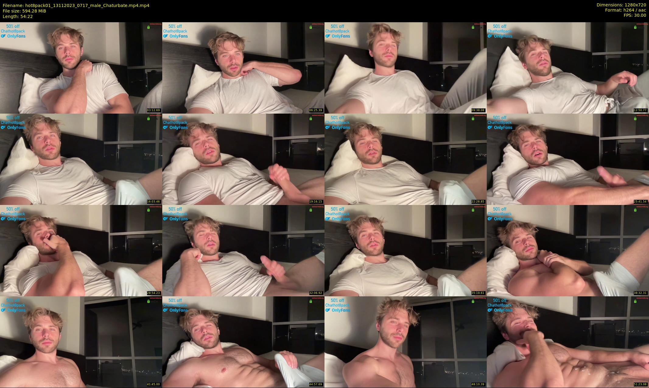 hot8pack01 — 55 minute Chaturbate male cam show recording, 720p, Nov 13, 2023
