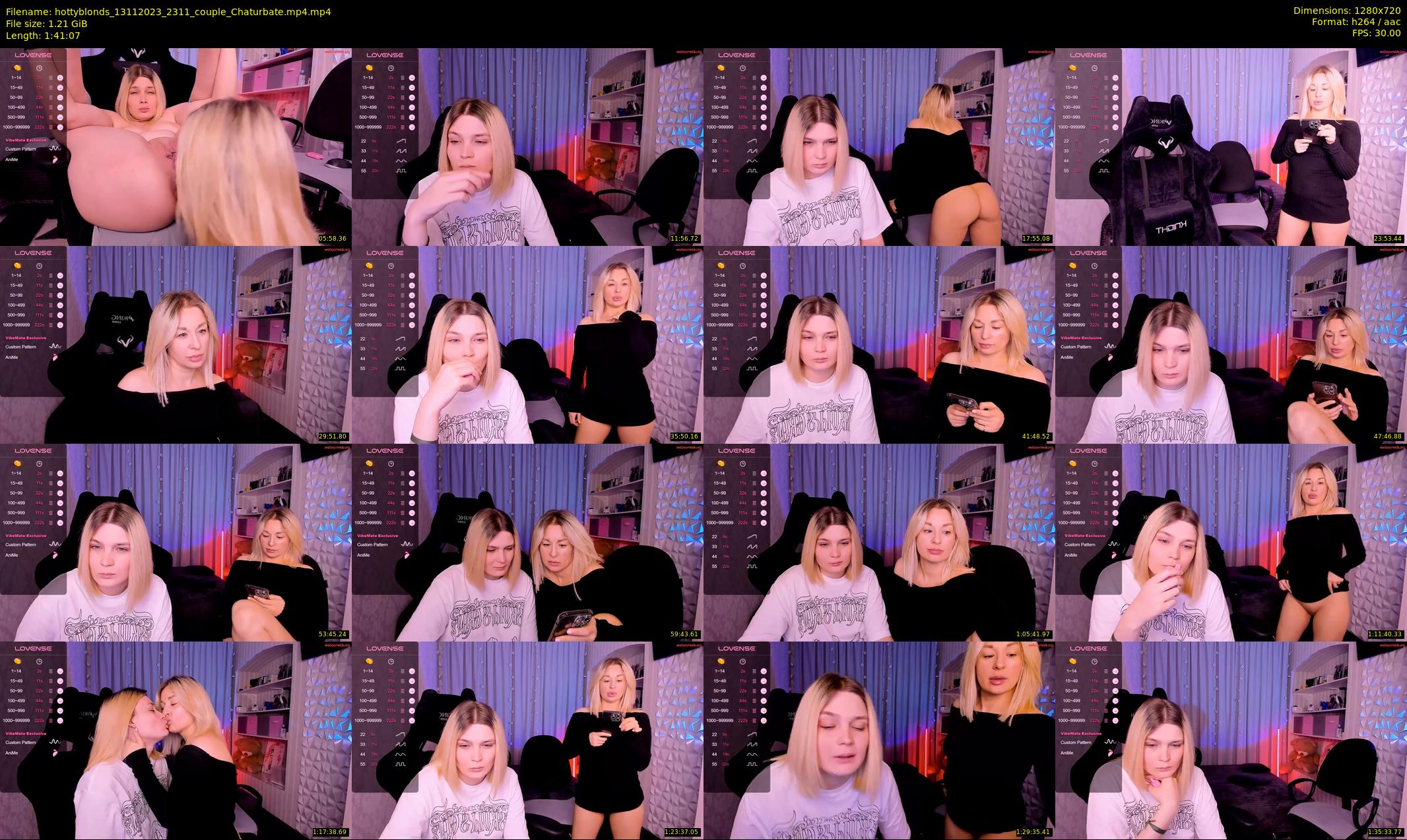 hottyblonds — 102 minute Chaturbate couple cam show recording, 720p, Nov 13, 2023