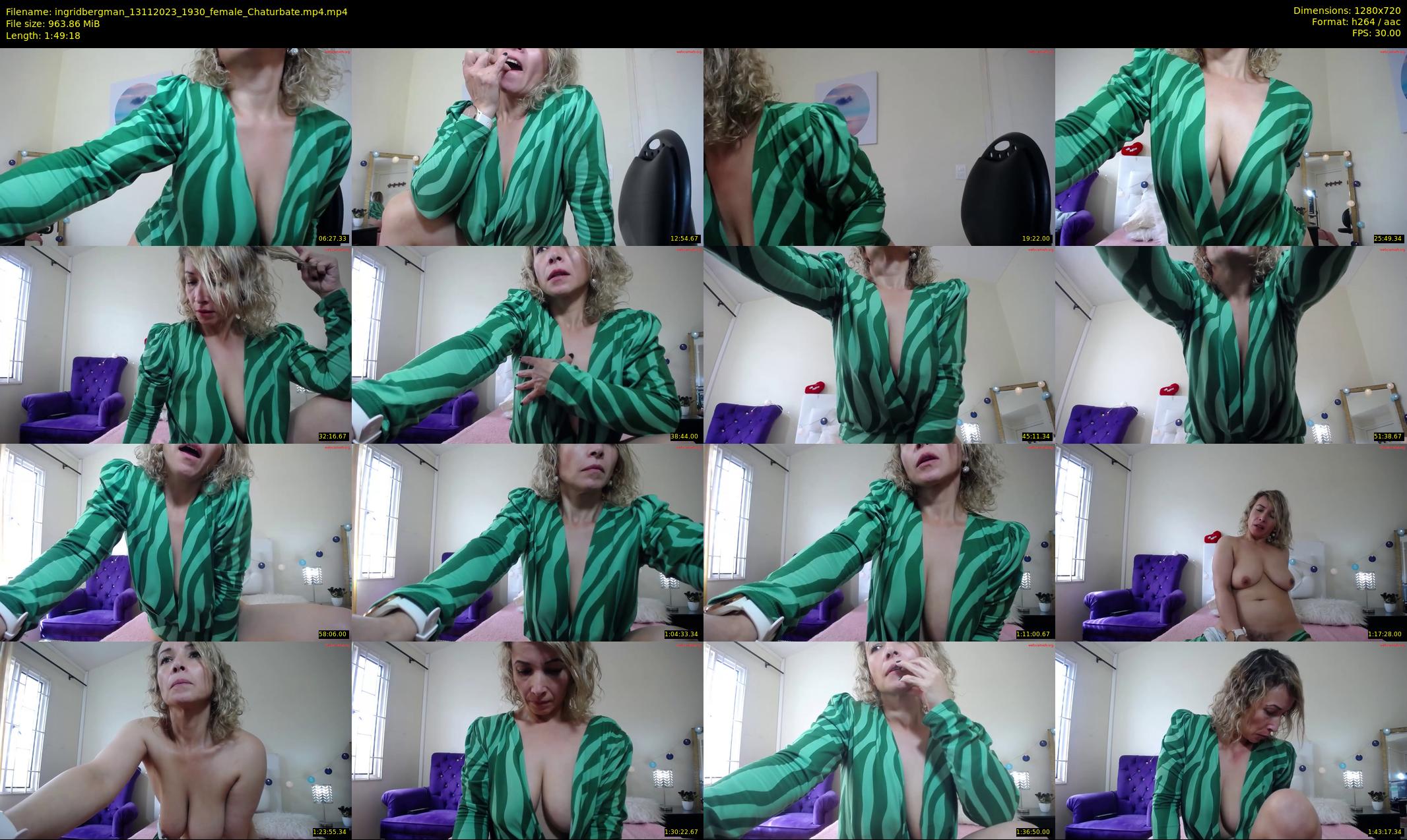 ingridbergman — 110 minute Chaturbate female cam show recording, 720p, Nov 13, 2023