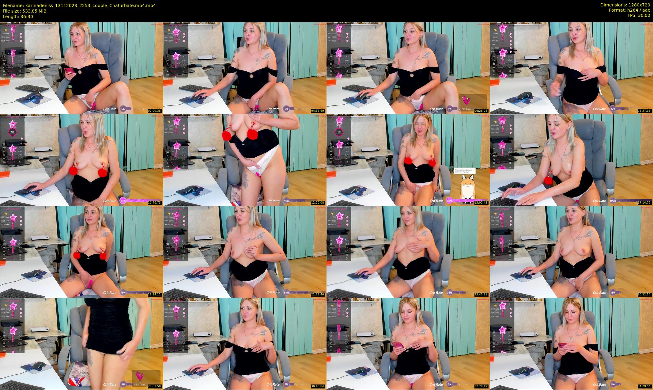 karinadeniss — 37 minute Chaturbate couple cam show recording, 720p, Nov 13, 2023