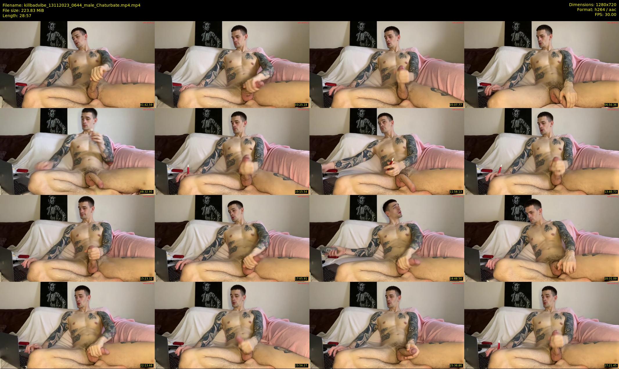 killbadvibe — 29 minute Chaturbate male cam show recording, 720p, Nov 13, 2023