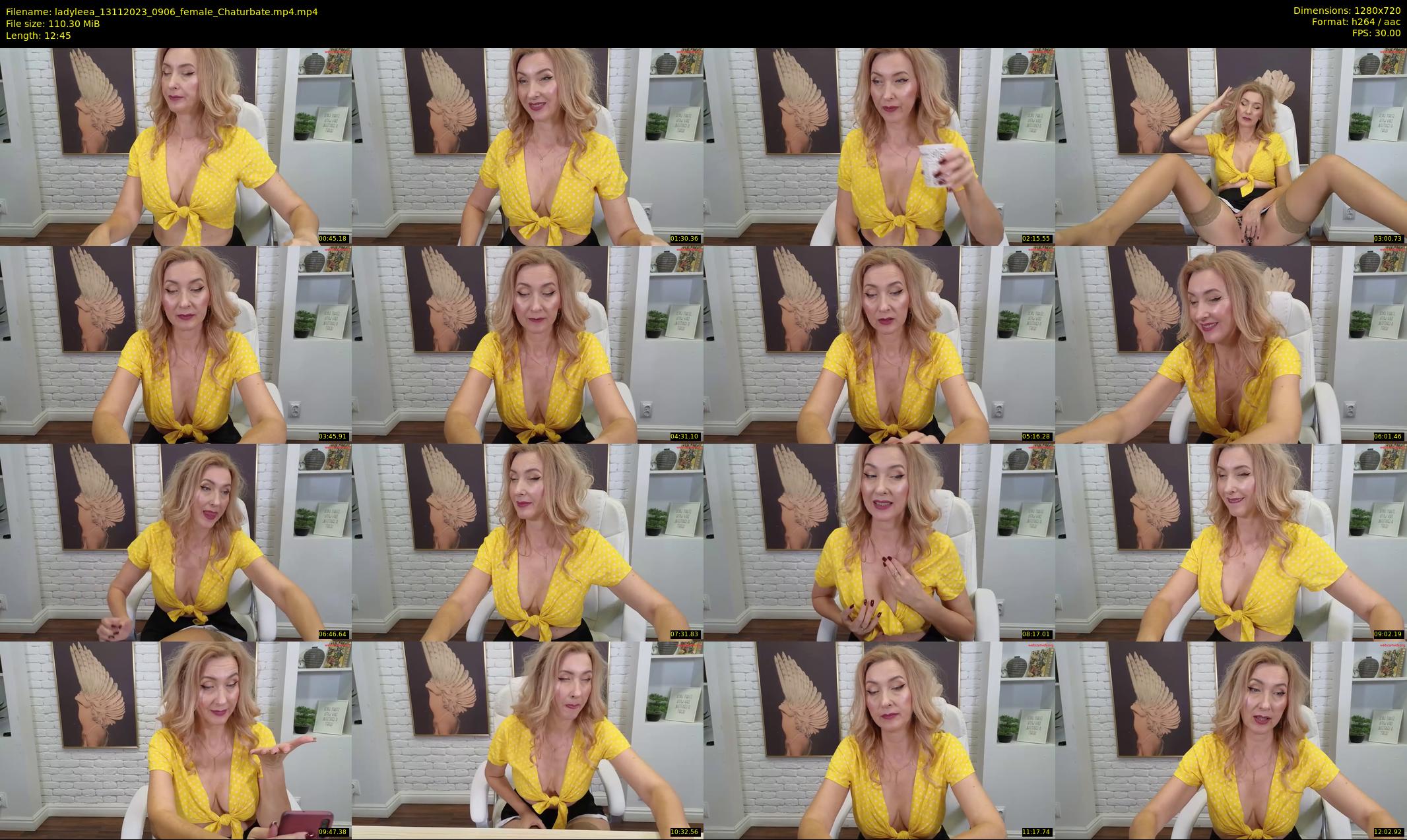 ladyleea — 13 minute Chaturbate female cam show recording, 720p, Nov 13, 2023