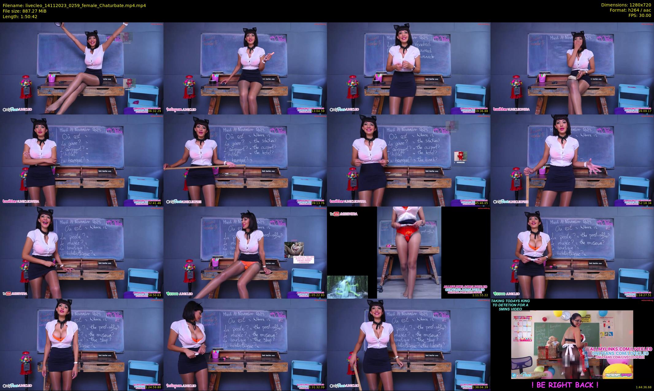 livecleo — 111 minute Chaturbate female cam show recording, 720p, Nov 14, 2023