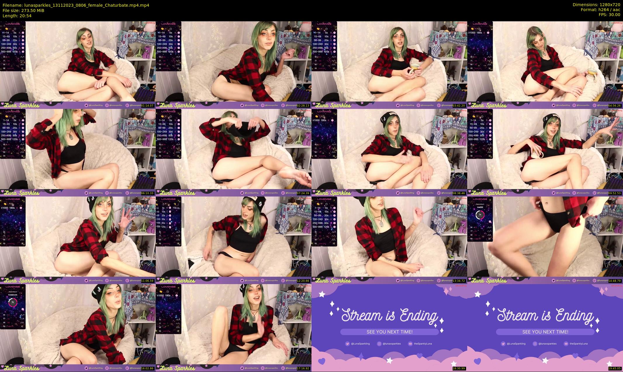lunasparkles — 21 minute Chaturbate female cam show recording, 720p, Nov 13, 2023