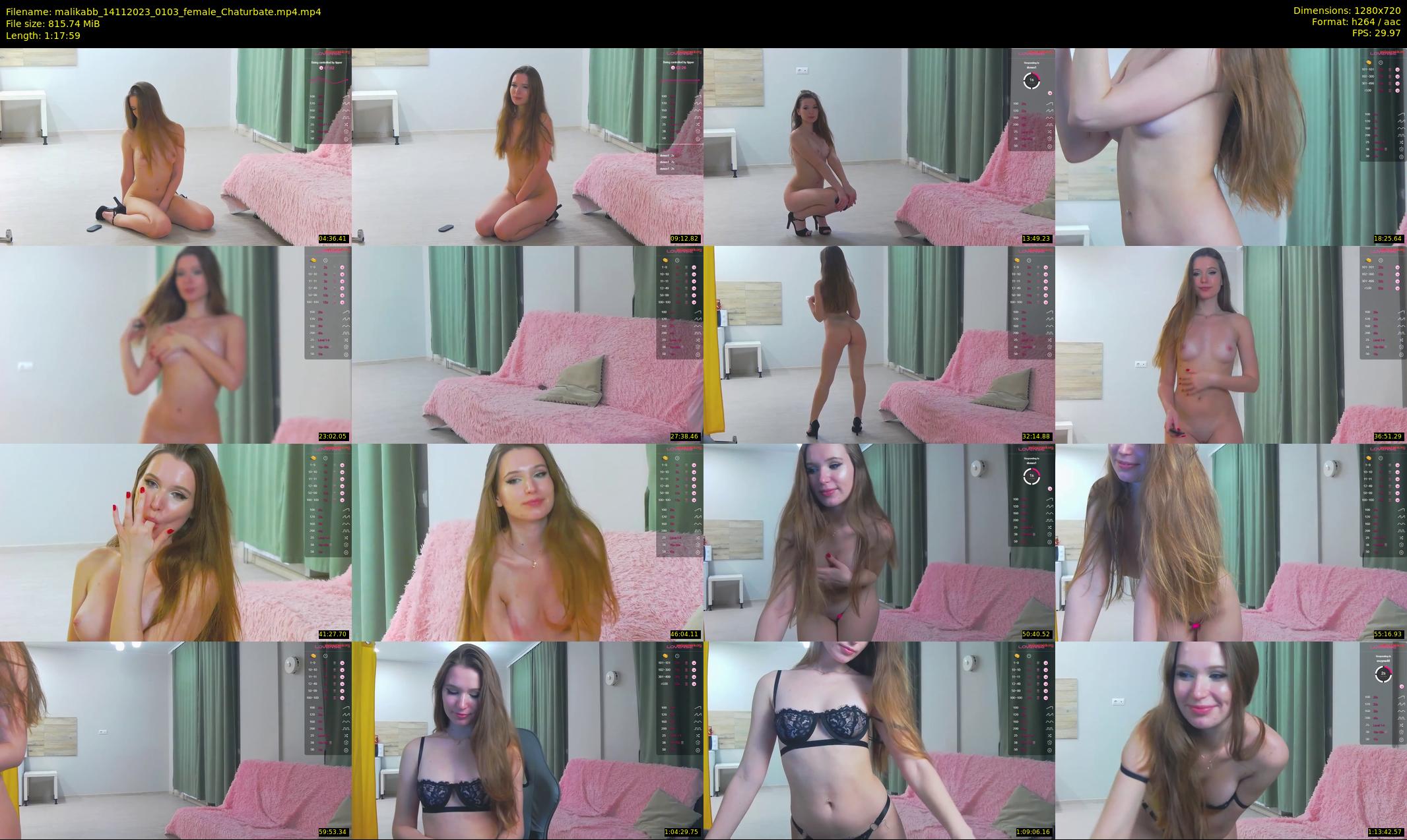 malikabb — 78 minute Chaturbate female cam show recording, 720p, Nov 14, 2023