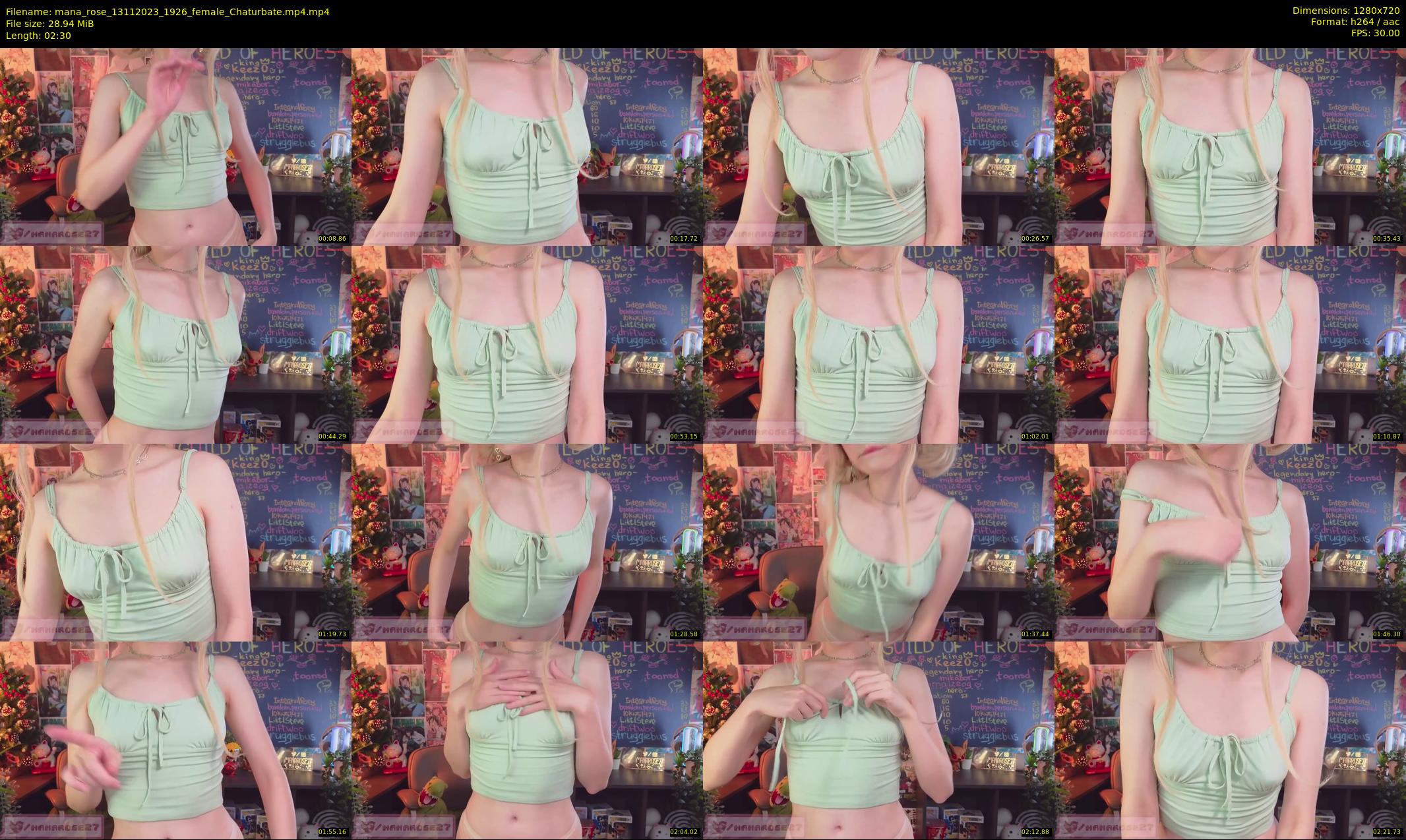 mana_rose — 3 minute Chaturbate female cam show recording, 720p, Nov 13, 2023