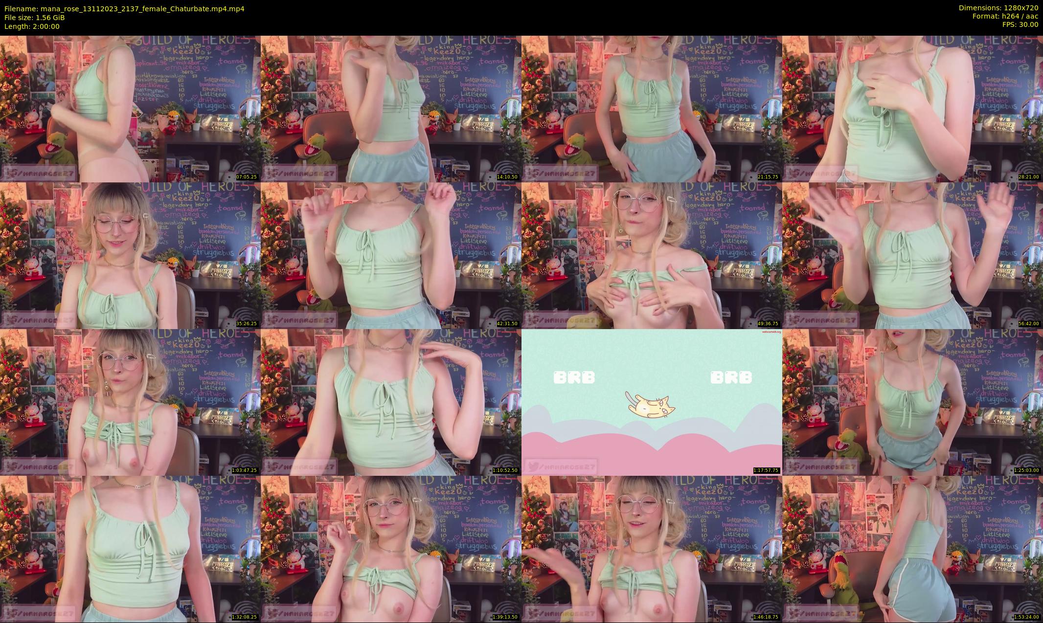 mana_rose — 120 minute Chaturbate female cam show recording, 720p, Nov 13, 2023