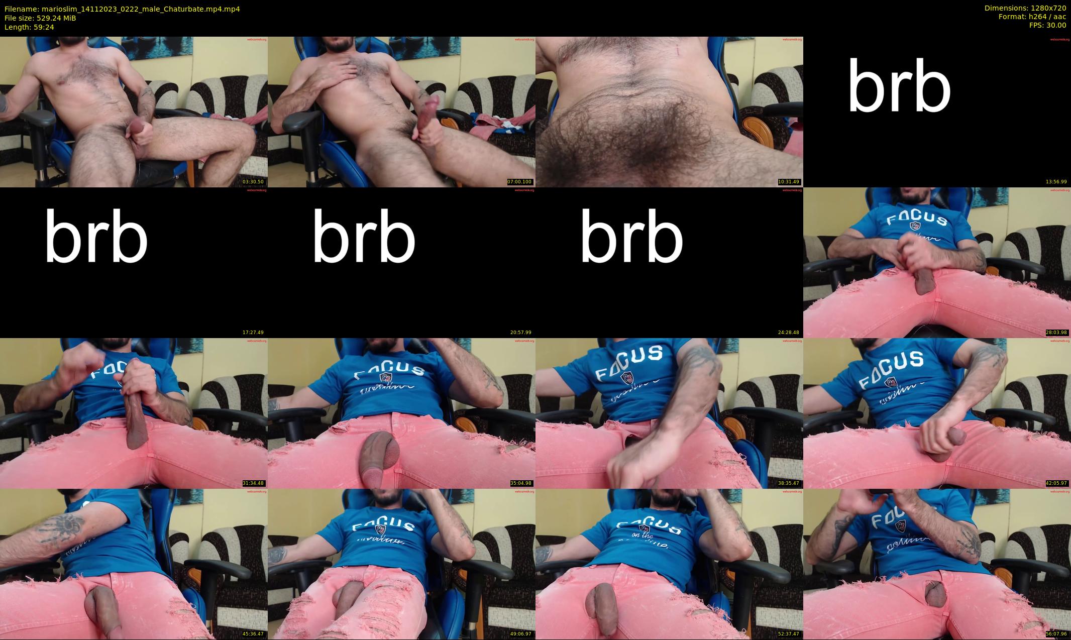 marioslim — 60 minute Chaturbate male cam show recording, 720p, Nov 14, 2023