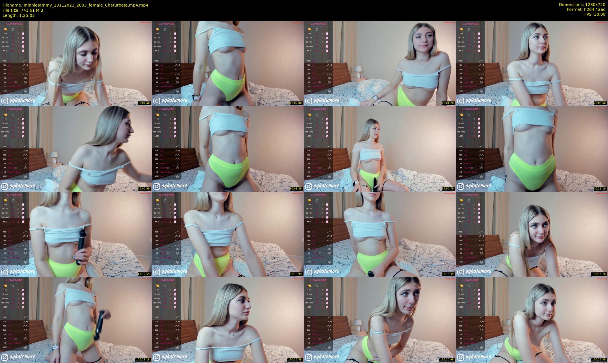 minnietammy — 86 minute Chaturbate female cam show recording, 720p, Nov 13, 2023