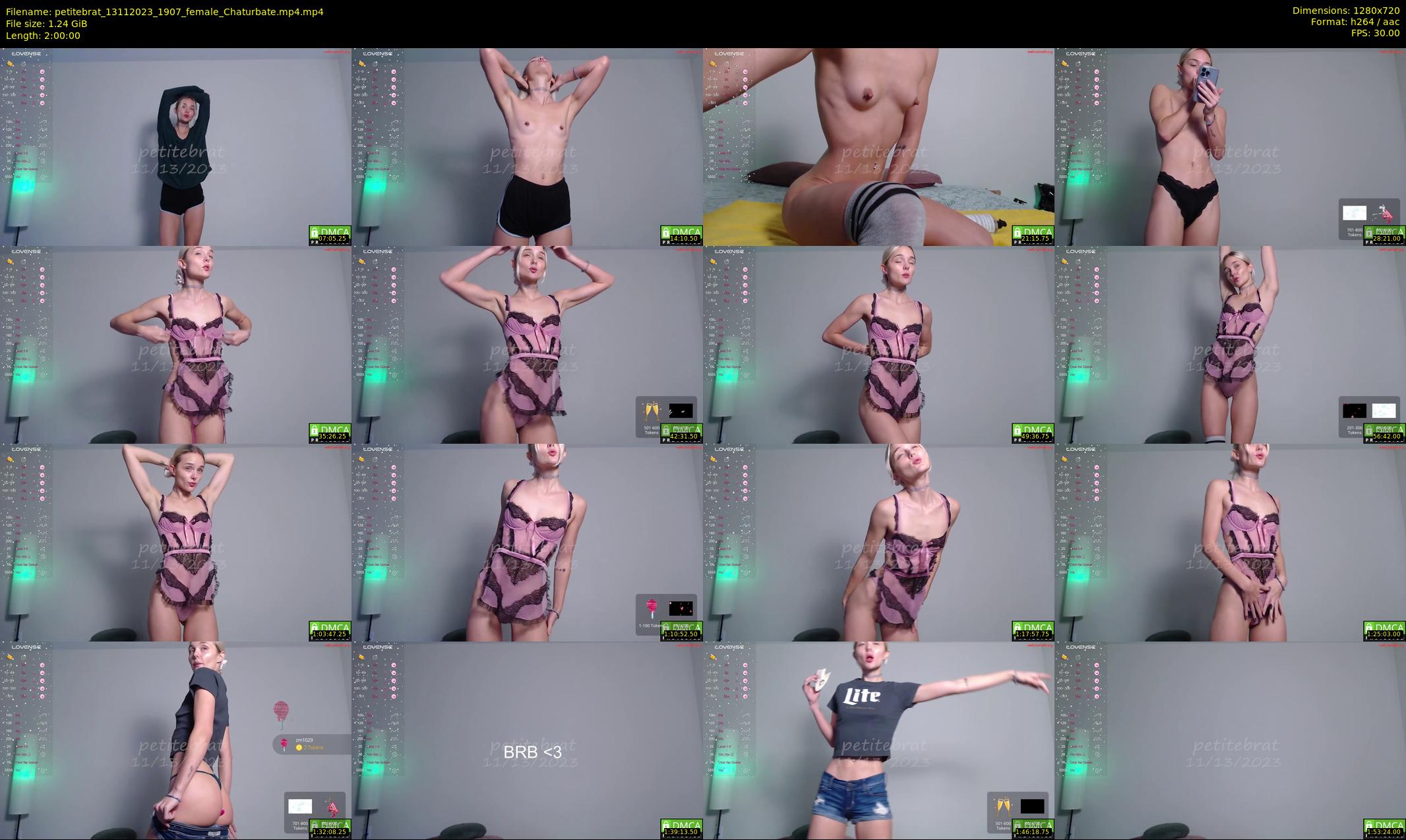 petitebrat — 120 minute Chaturbate female cam show recording, 720p, Nov 13, 2023