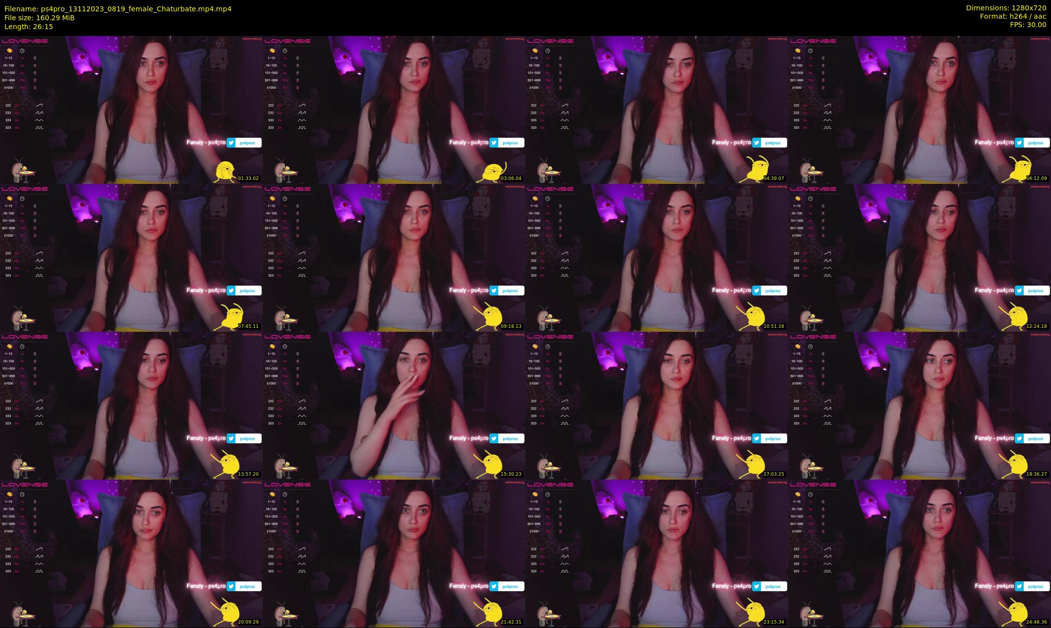 ps4pro — 27 minute Chaturbate female cam show recording, 720p, Nov 13, 2023