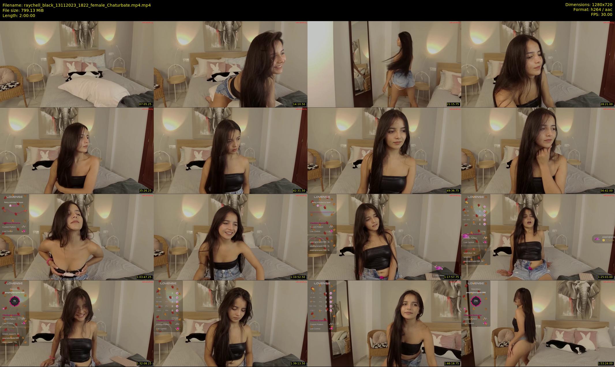 raychell_black — 120 minute Chaturbate female cam show recording, 720p, Nov 13, 2023