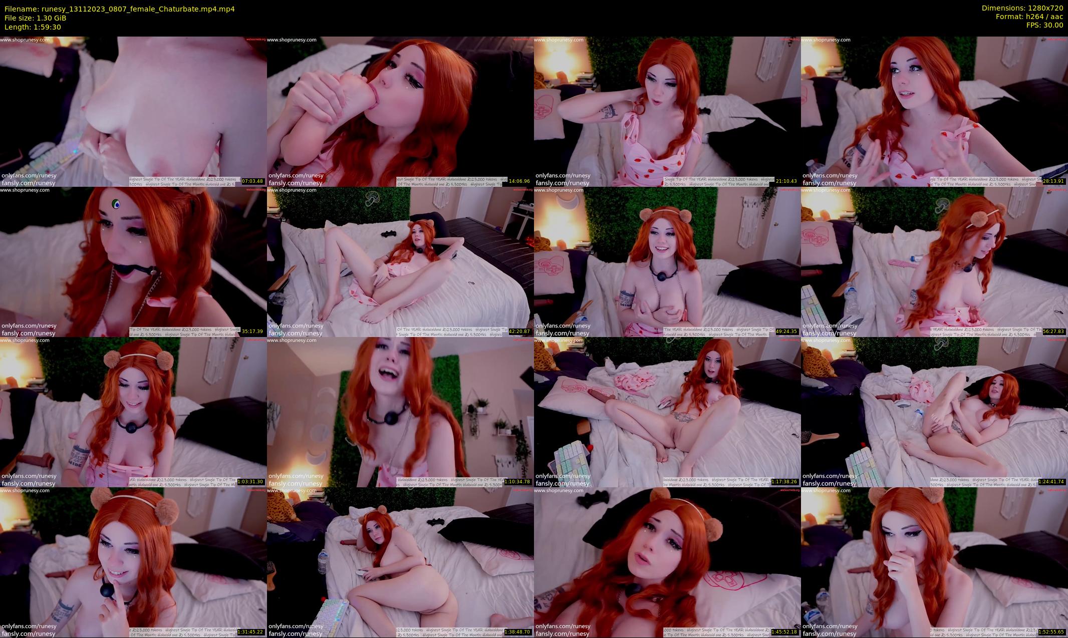 runesy — 120 minute Chaturbate female cam show recording, 720p, Nov 13, 2023
