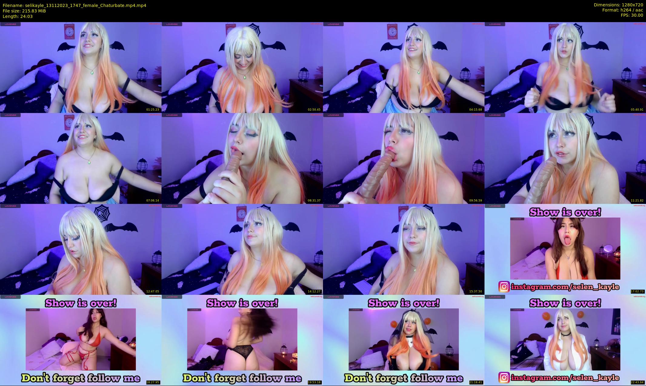 selikayle — 25 minute Chaturbate female cam show recording, 720p, Nov 13, 2023