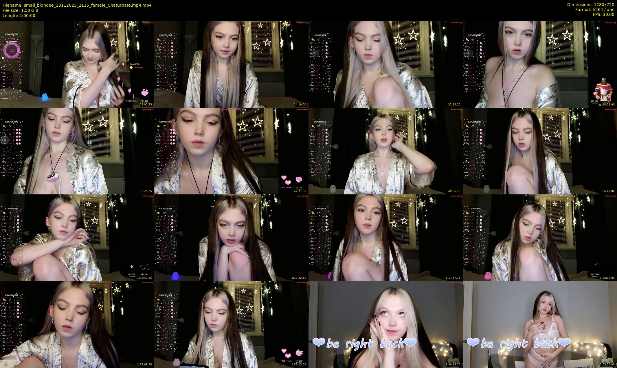 small_blondee — 120 minute Chaturbate female cam show recording, 720p, Nov 13, 2023