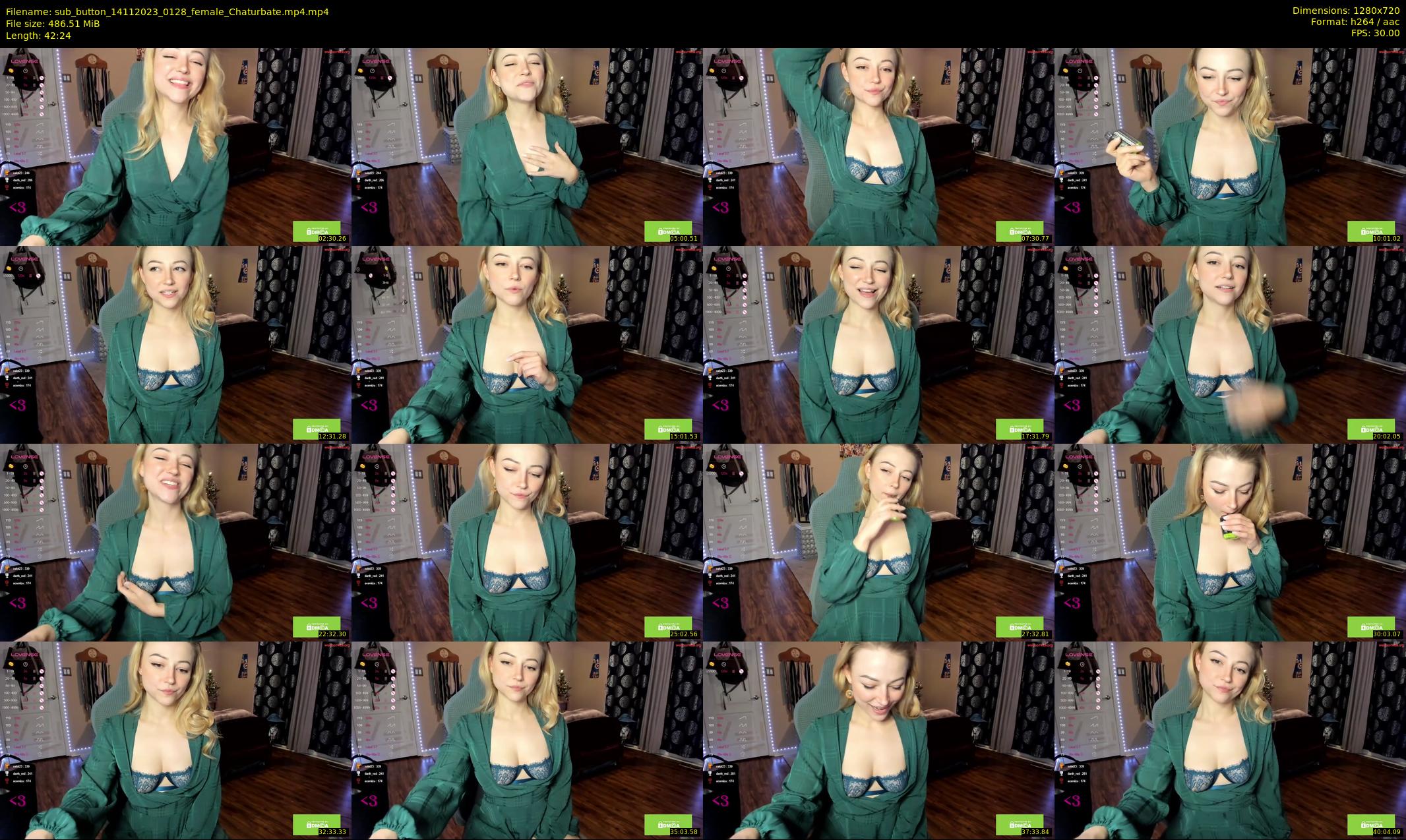 sub_button — 43 minute Chaturbate female cam show recording, 720p, Nov 14, 2023